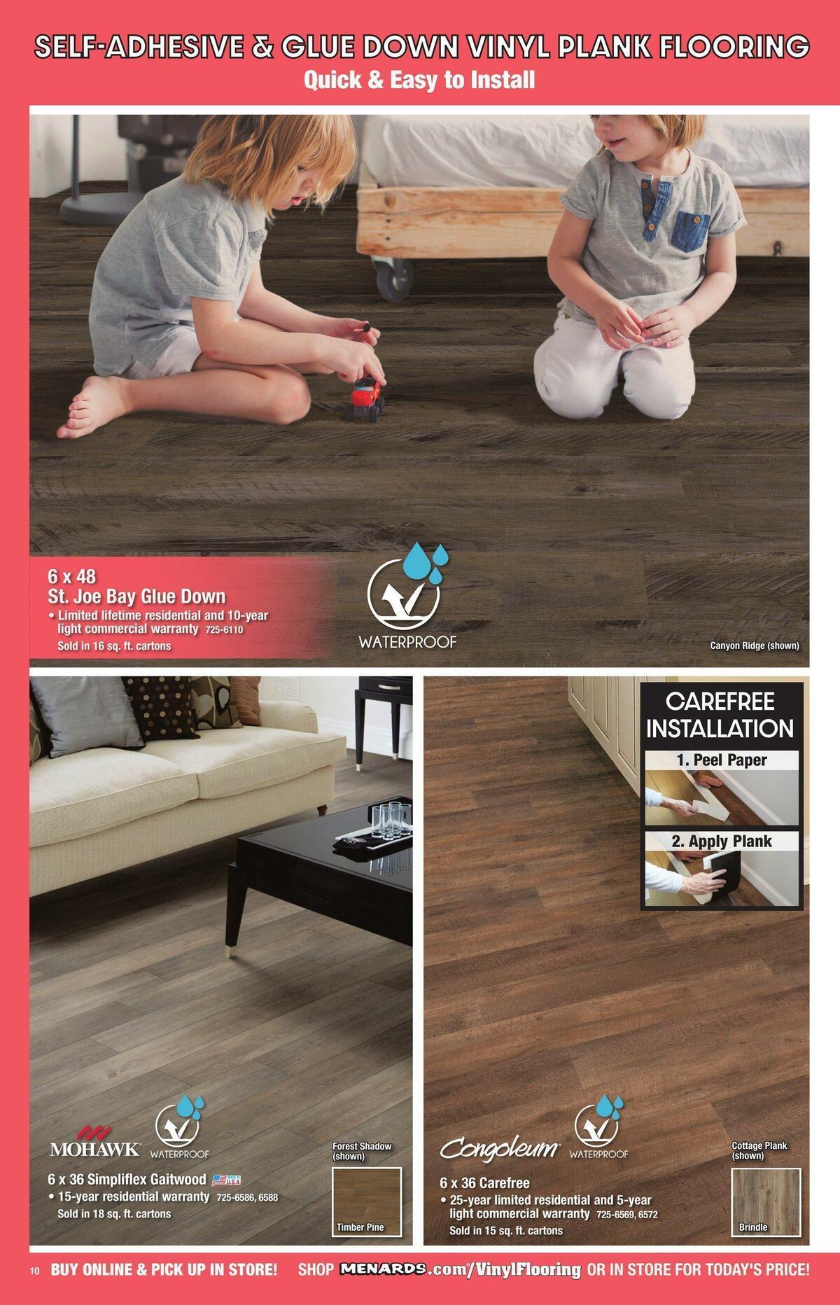 Menards Flooring Catalog Weekly Ad from November 1