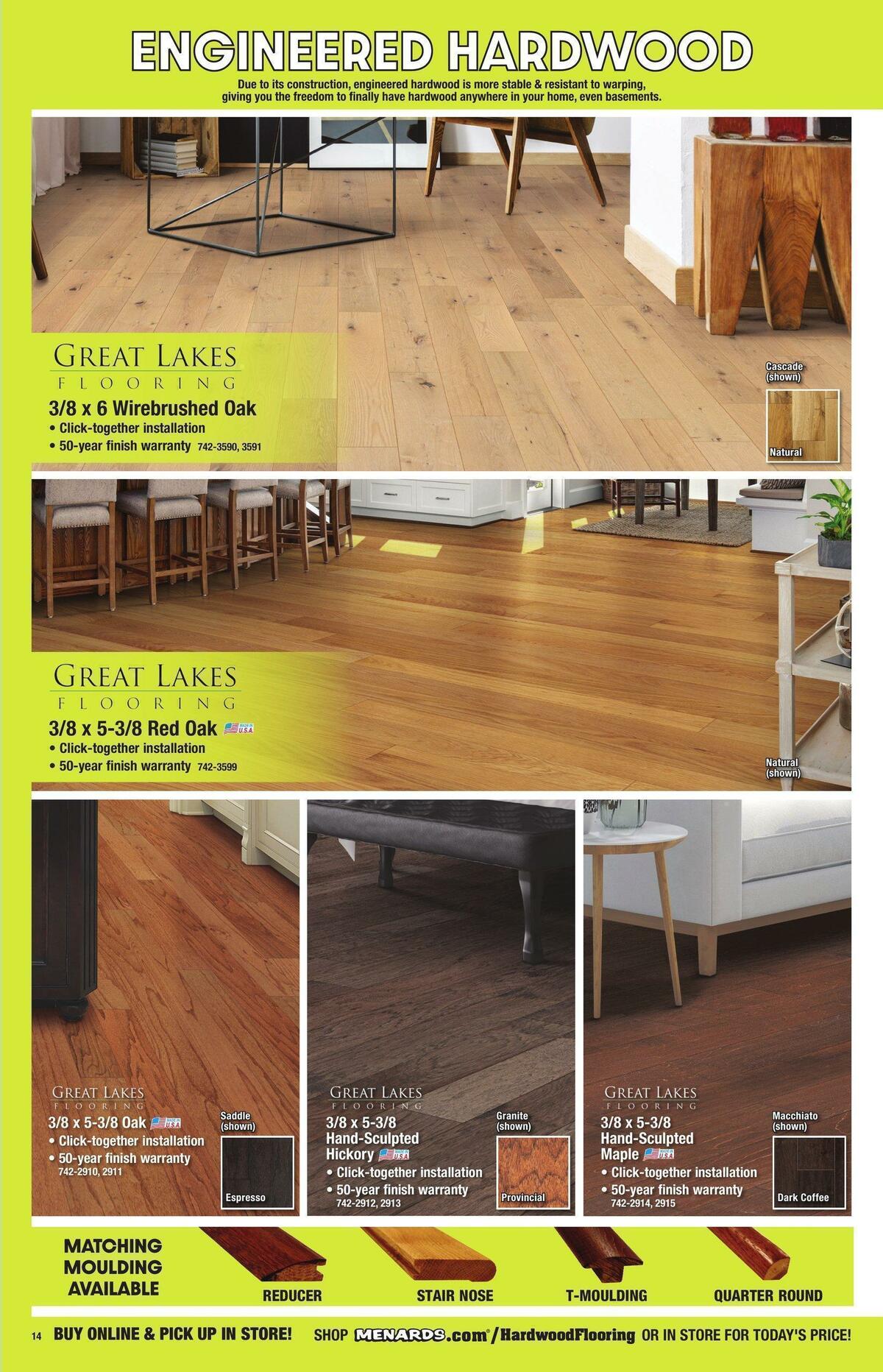 Menards Flooring Catalog Weekly Ad from November 1