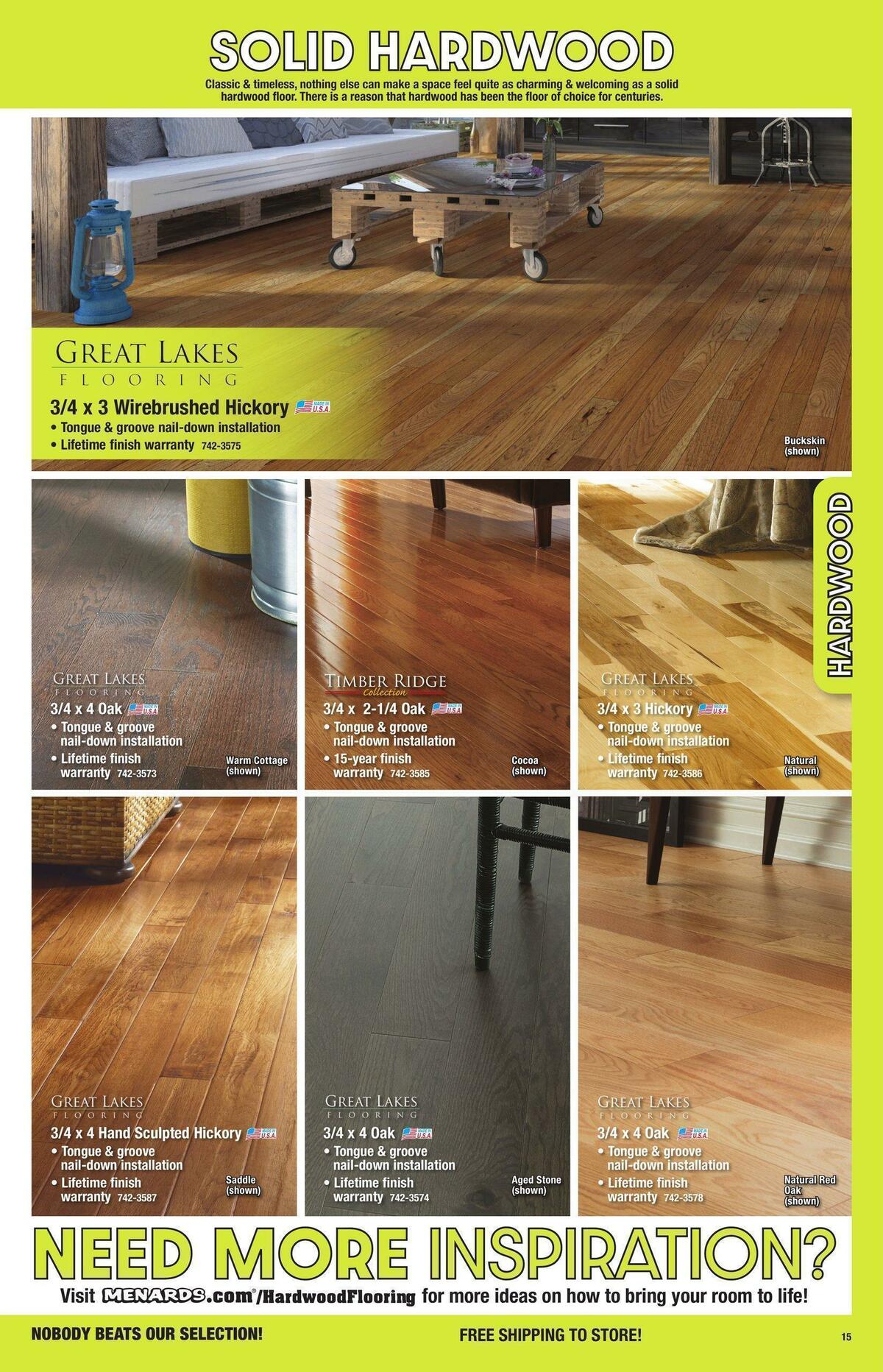 Menards Flooring Catalog Weekly Ad from November 1