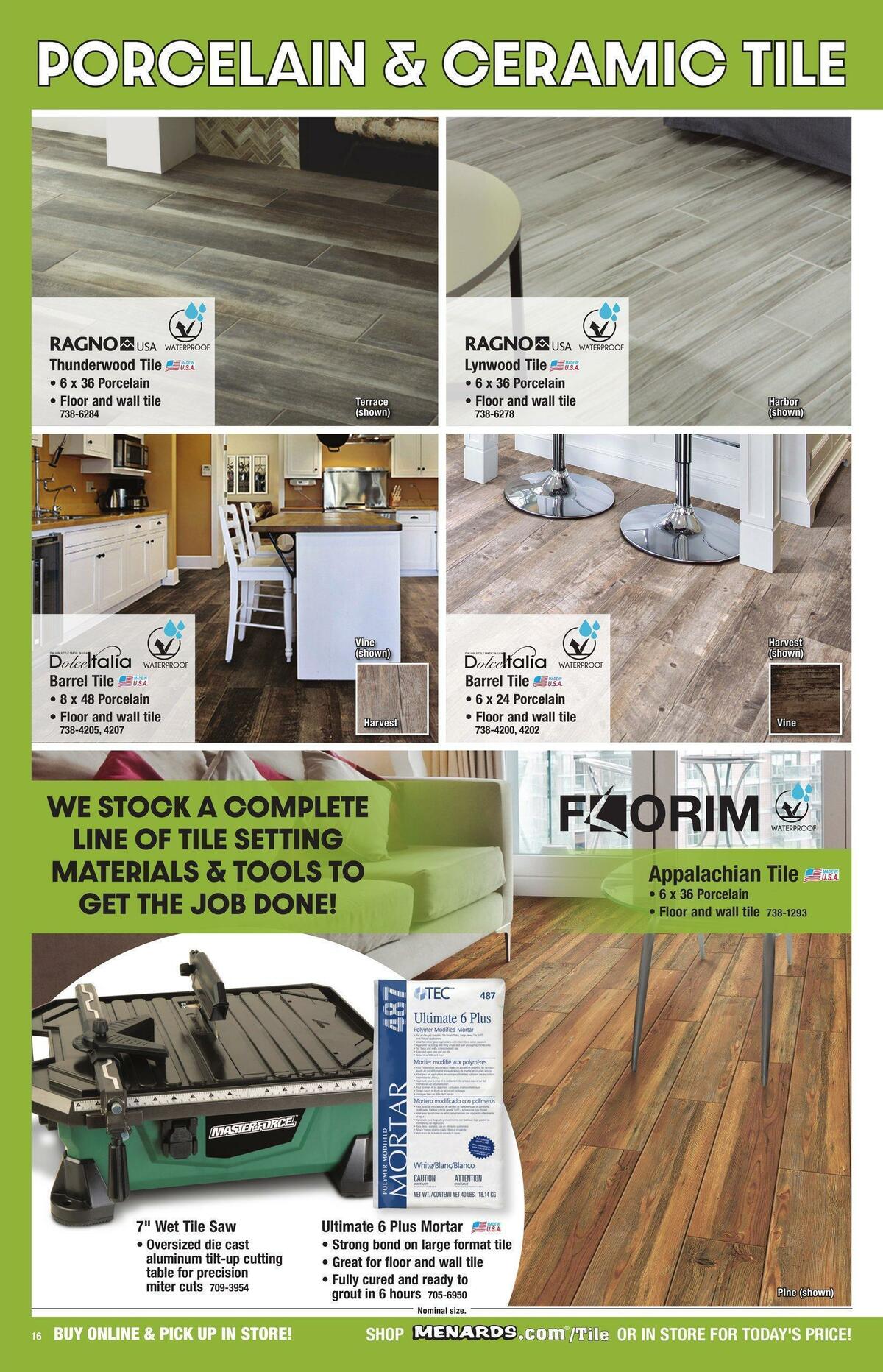 Menards Flooring Catalog Weekly Ad from November 1