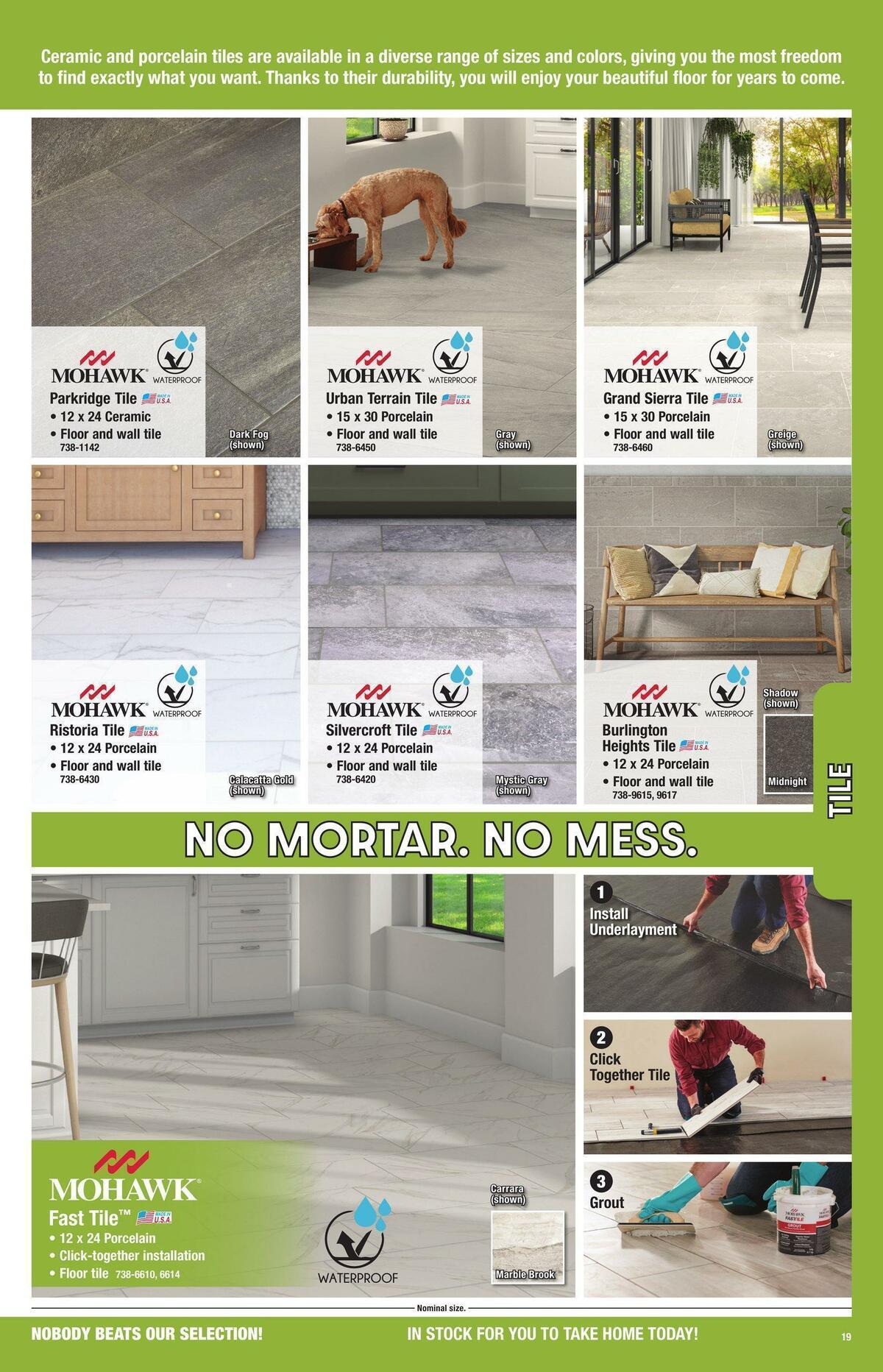 Menards Flooring Catalog Weekly Ad from November 1