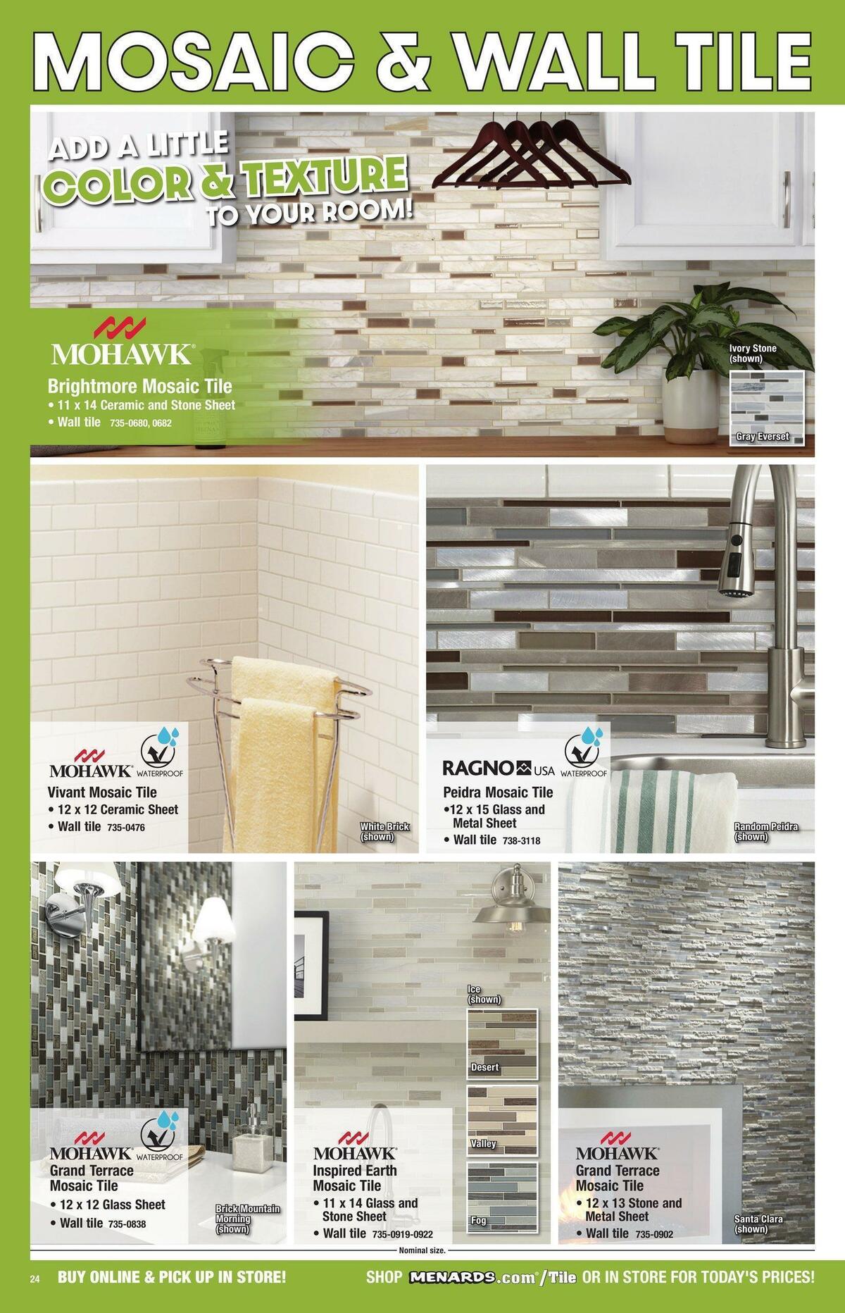 Menards Flooring Catalog Weekly Ad from November 1