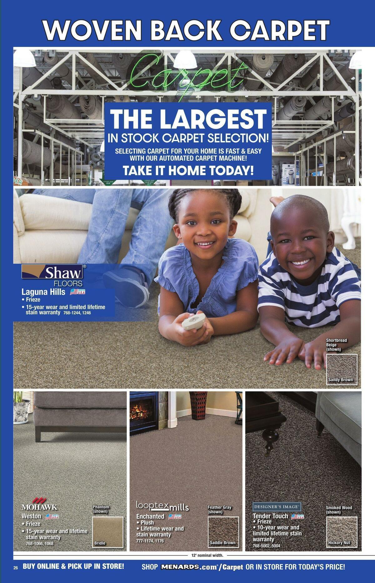 Menards Flooring Catalog Weekly Ad from November 1