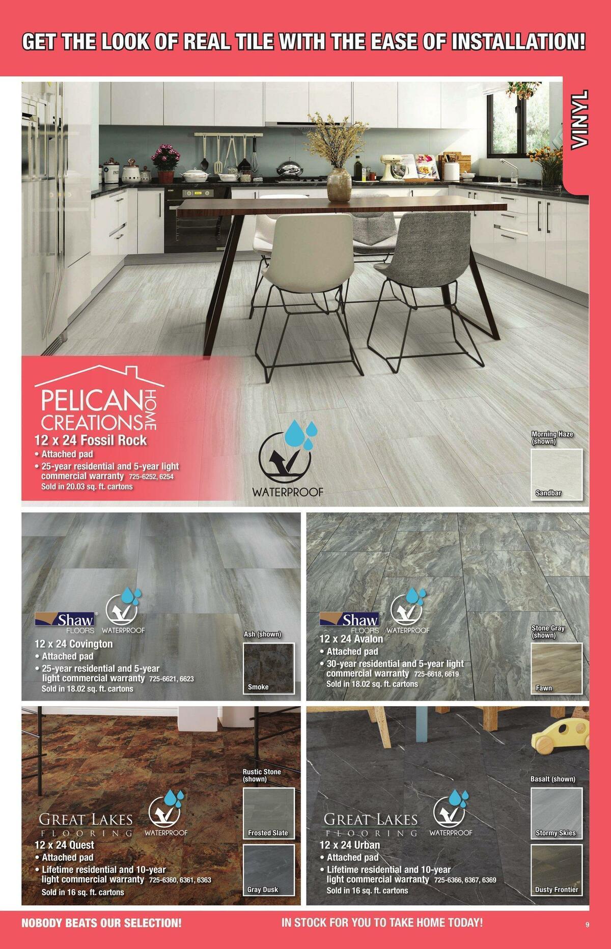 Menards Flooring Catalog Weekly Ad from November 1