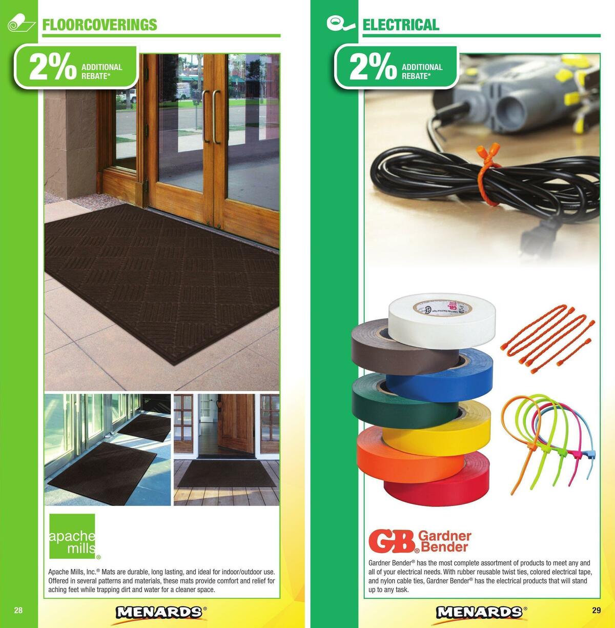 Menards Big Card Brochure Weekly Ad from January 2