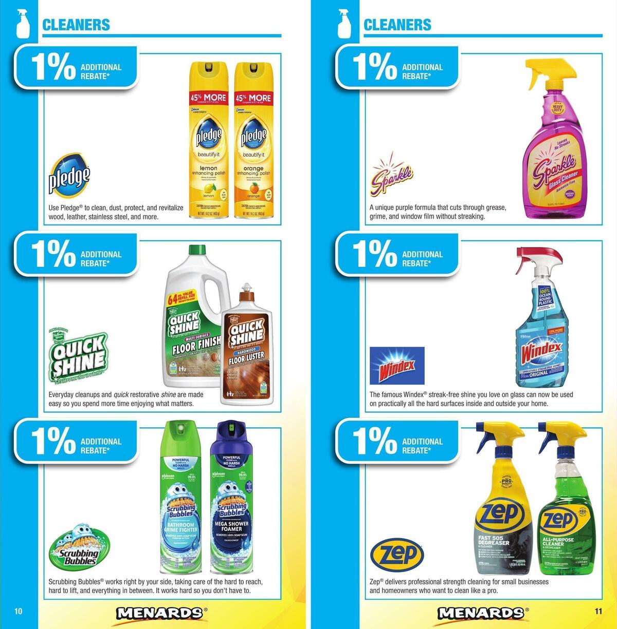 Menards Big Card Brochure Weekly Ad from January 2