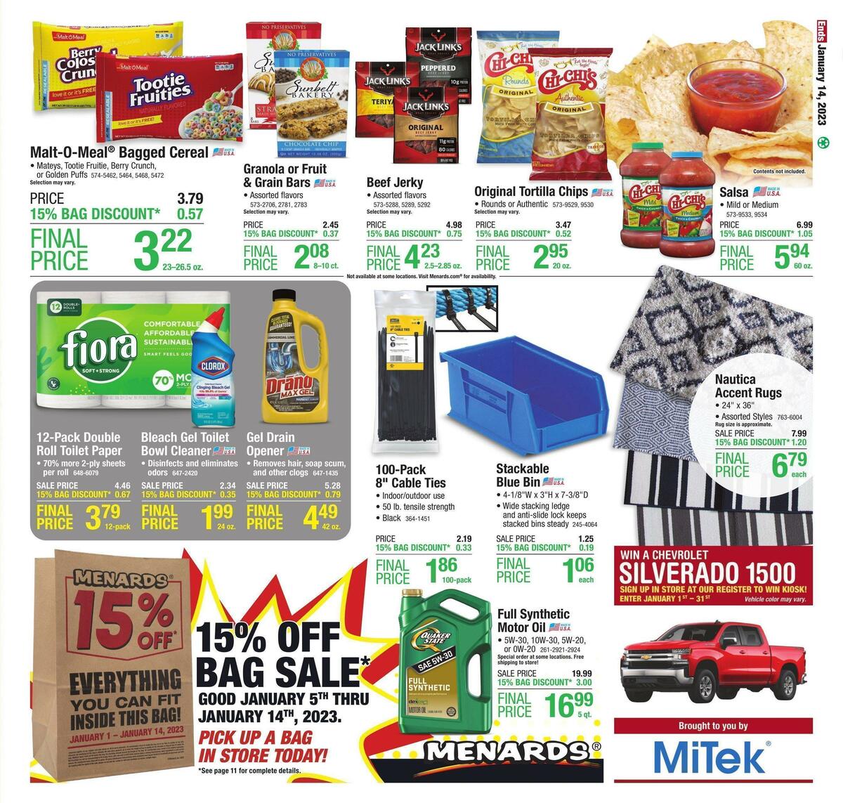 Menards Weekly Ad from January 4