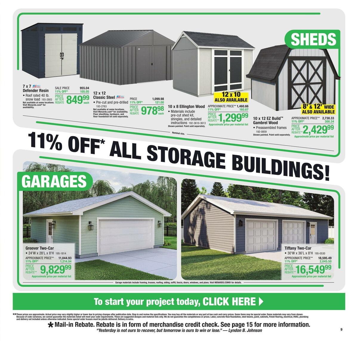 Menards Weekly Ad from February 19