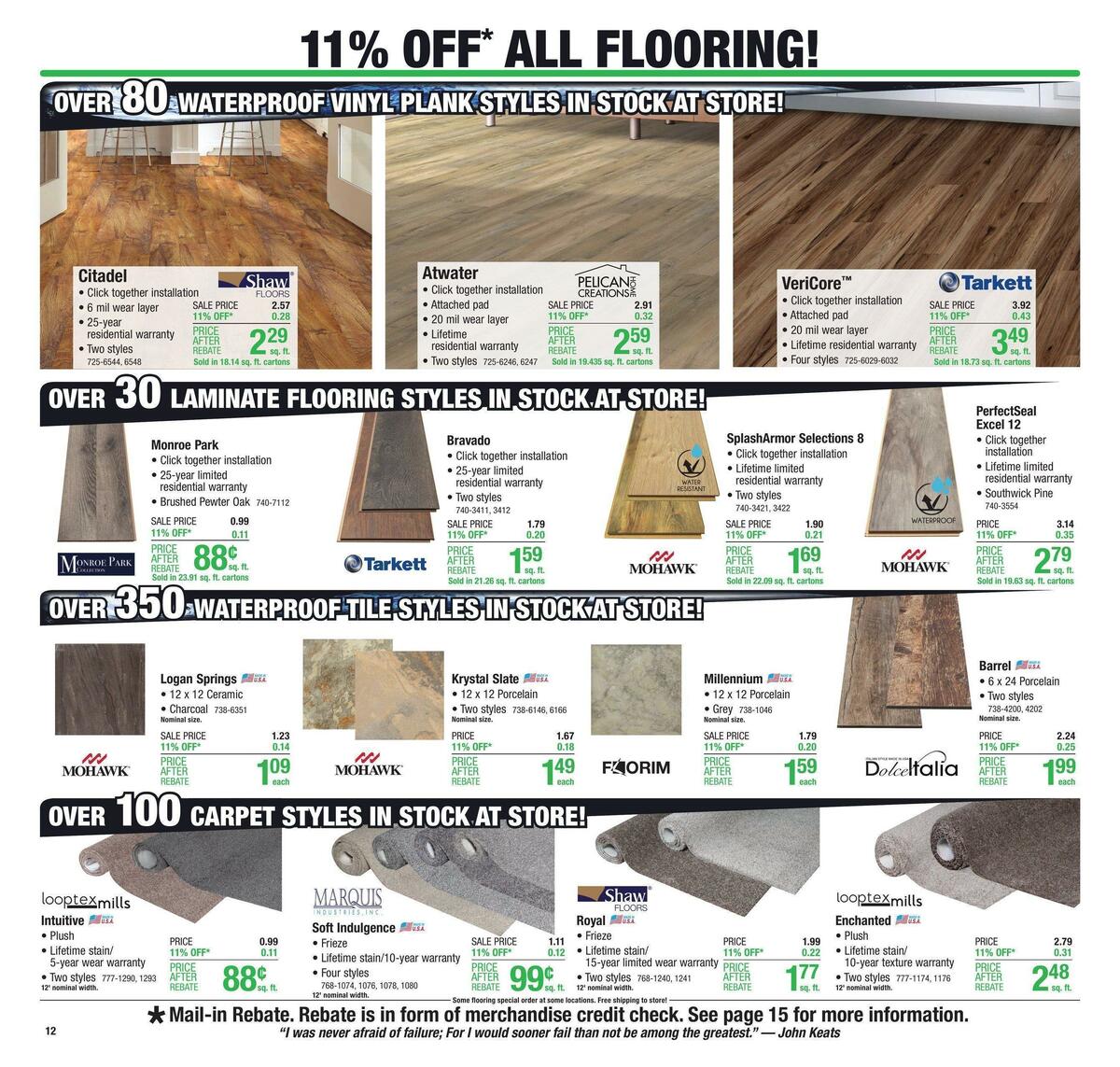 Menards Weekly Ad from February 19