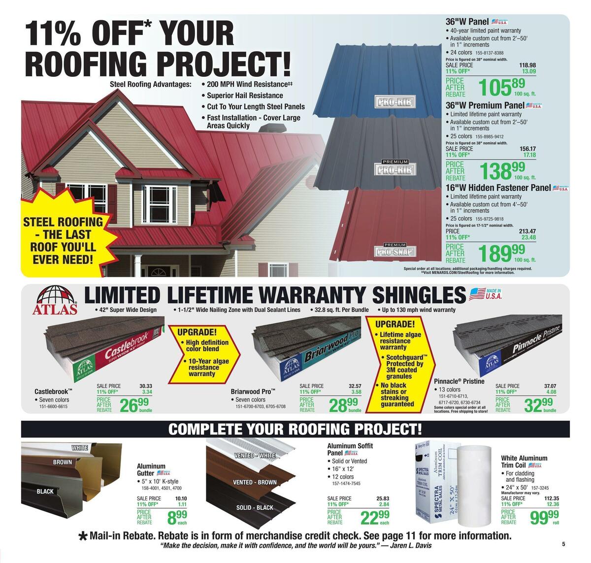 Menards Weekly Ad from March 9