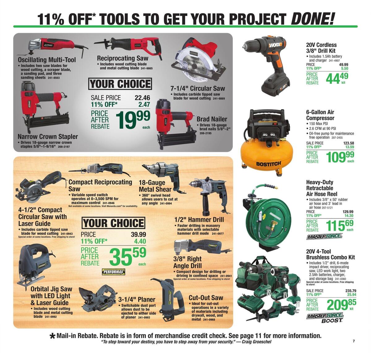 Menards Weekly Ad from March 9