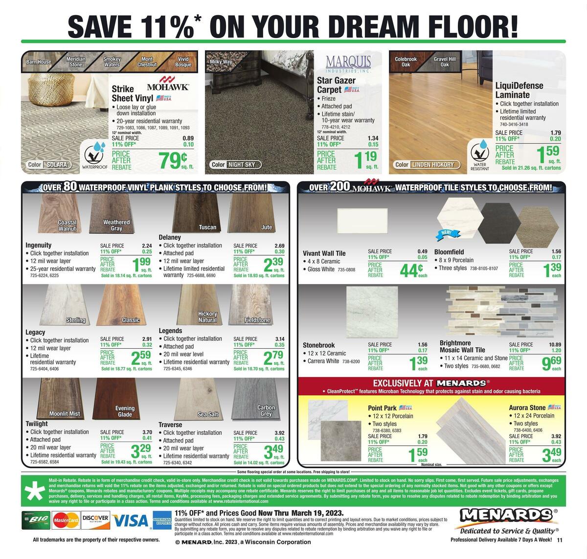 Menards Weekly Ad from March 9