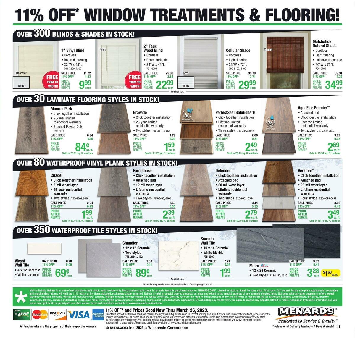 Menards Weekly Ad from March 16