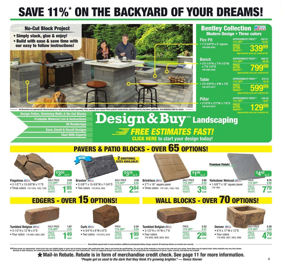 Menards Weekly Ad from March 16