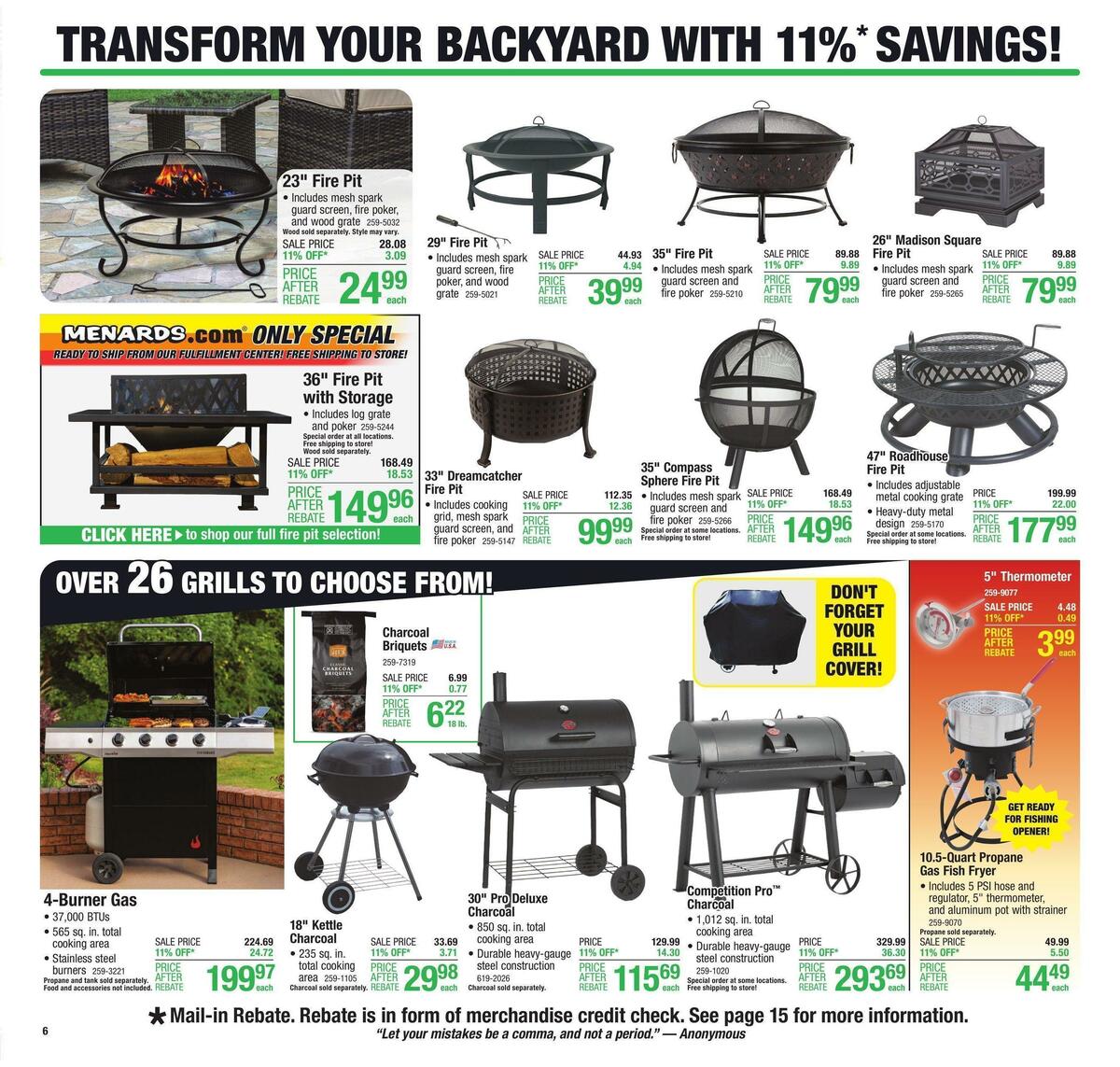 Menards Weekly Ad from April 19