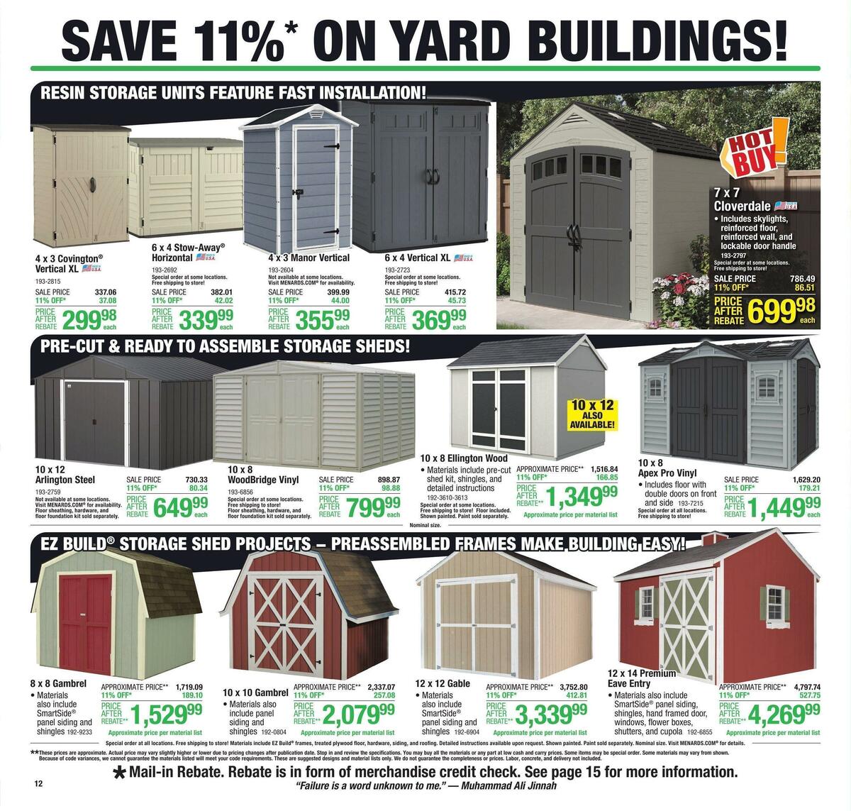 Menards Weekly Ad from April 19