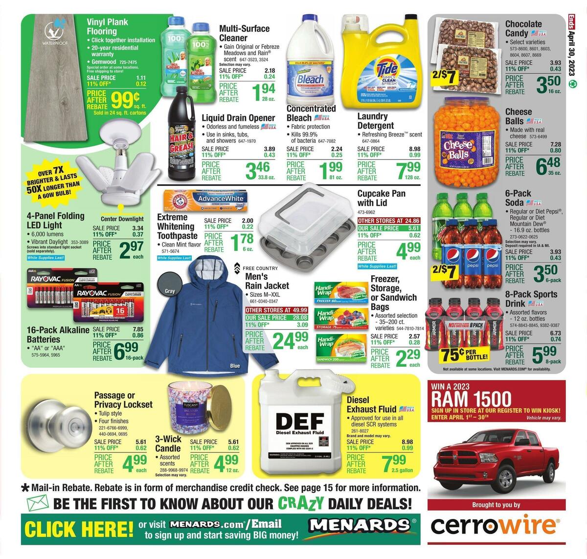 Menards Weekly Ad from April 19