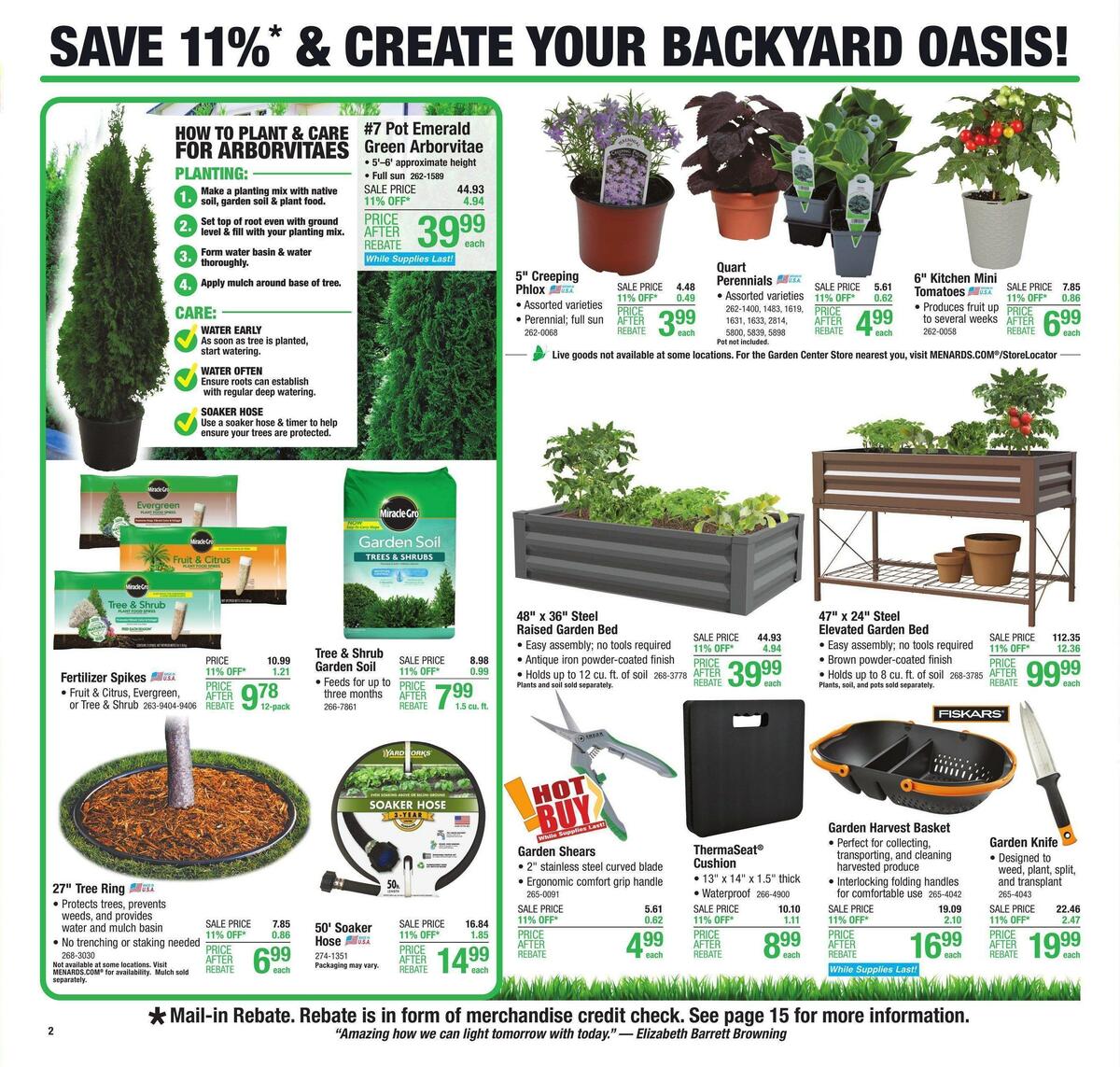 Menards Weekly Ad from April 19