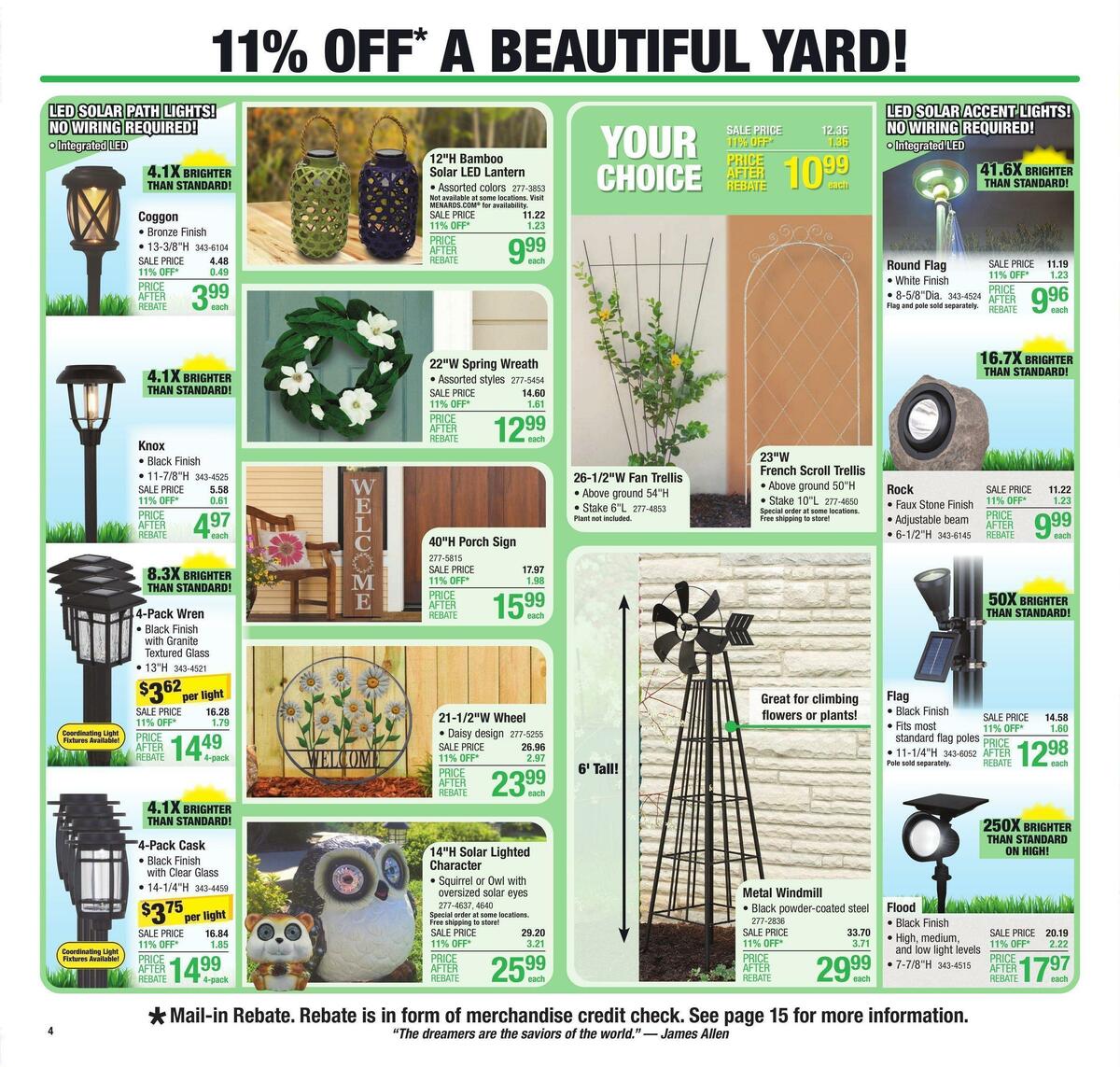 Menards Weekly Ad from April 19