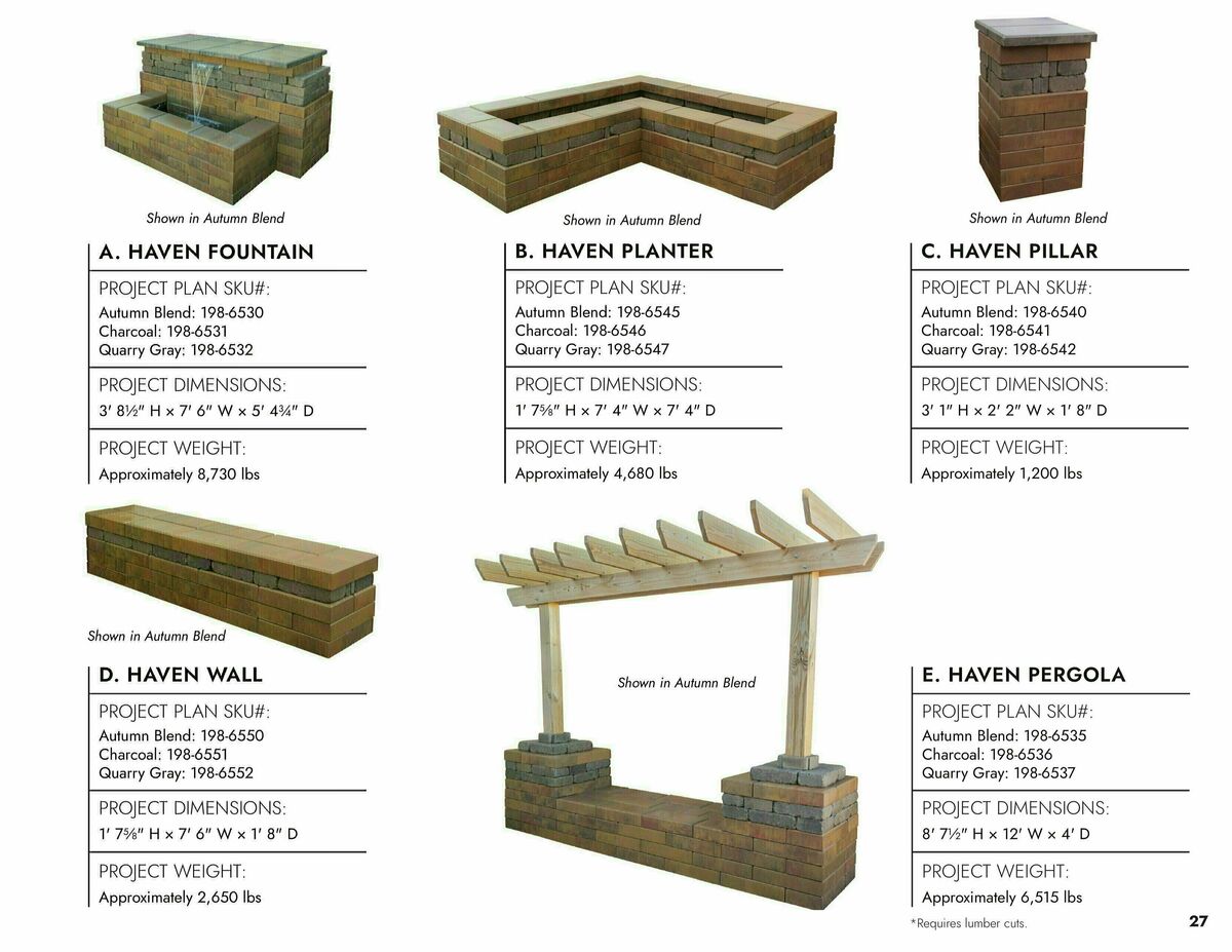 Menards Easy No Cut Block Projects Weekly Ad from March 9