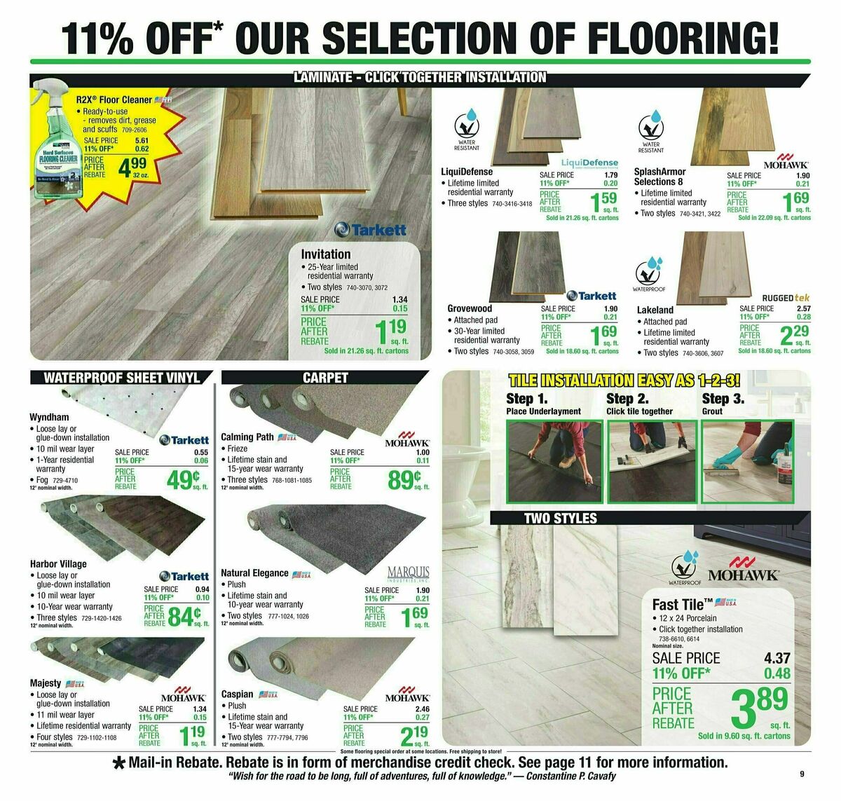 Menards Weekly Ad from September 6