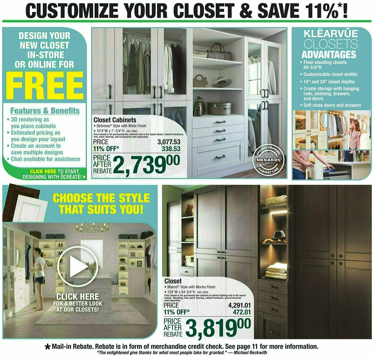 Menards Weekly Ad from September 6