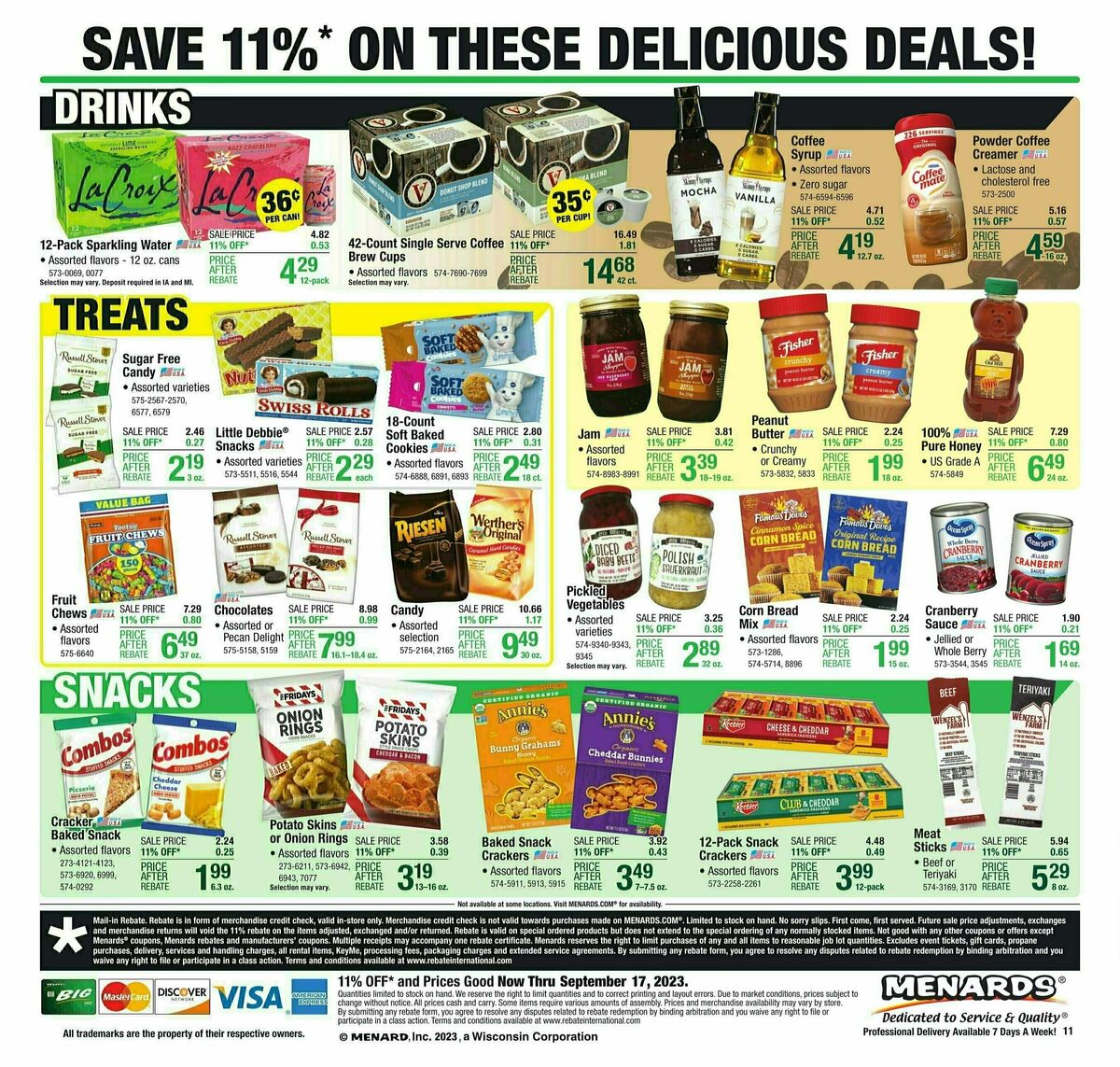 Menards Weekly Ad from September 6