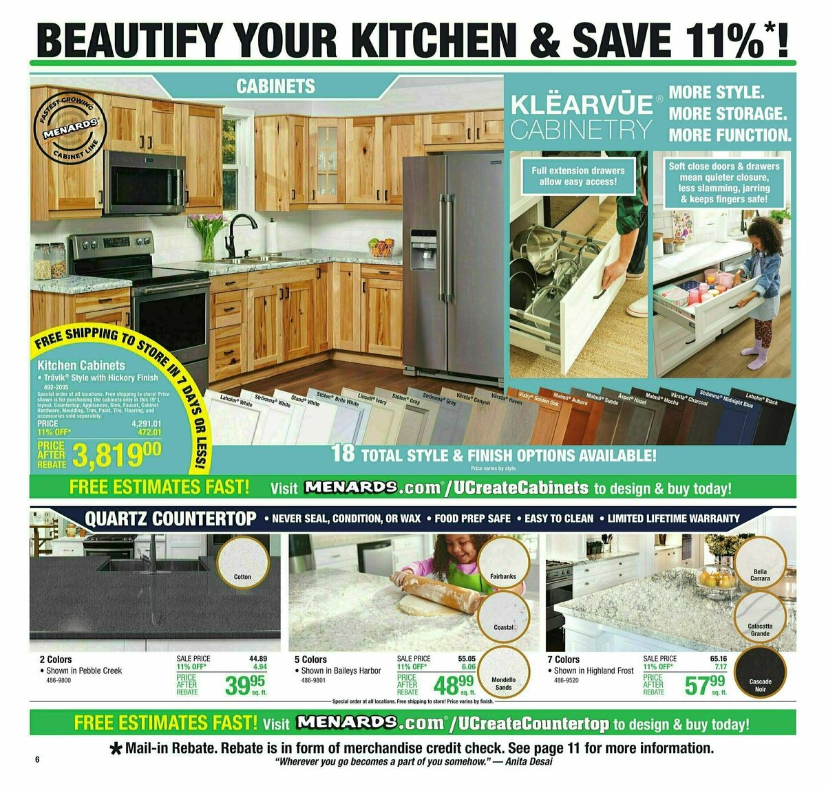 Menards Weekly Ad from September 20