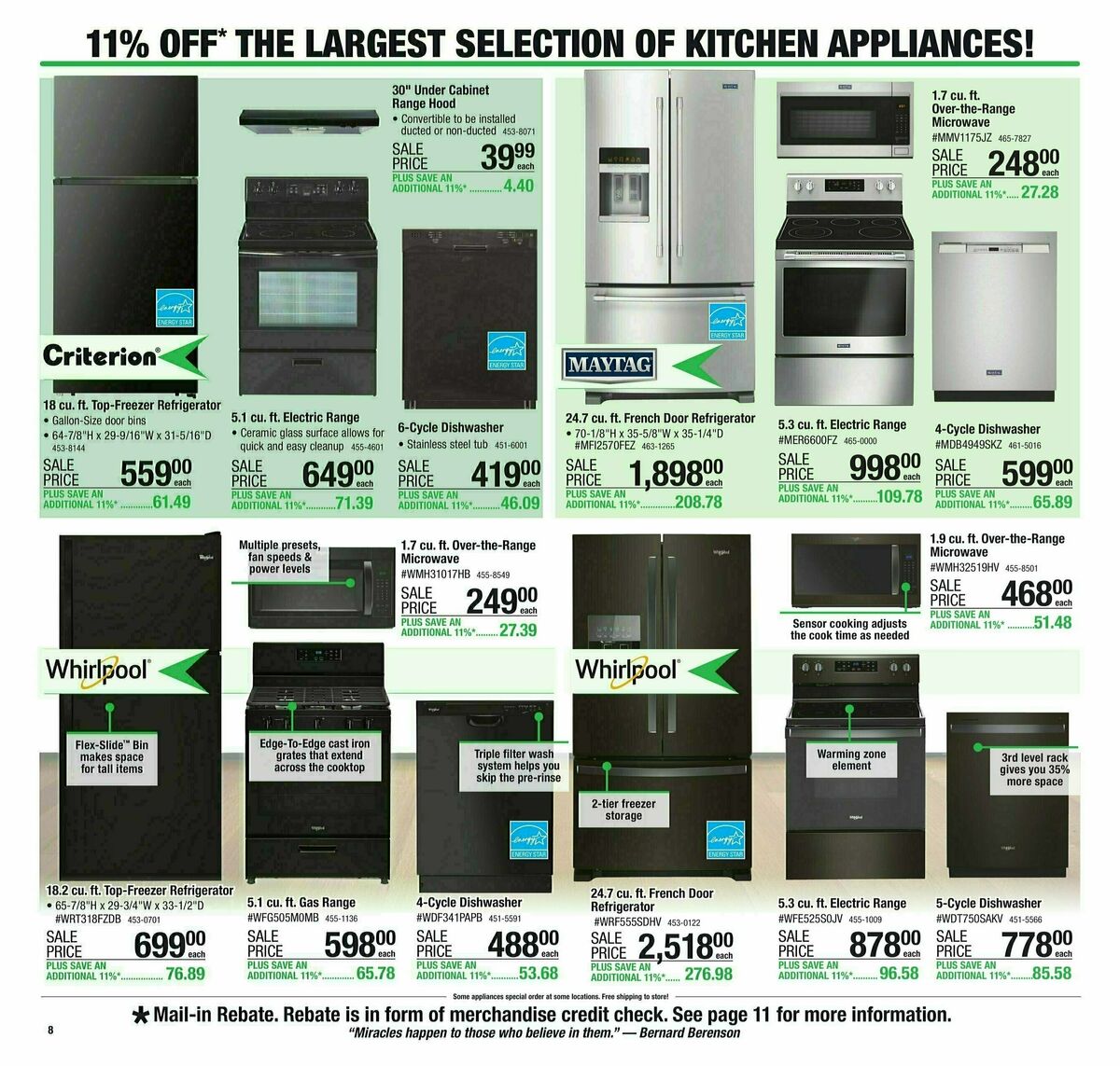 Menards Weekly Ad from September 20