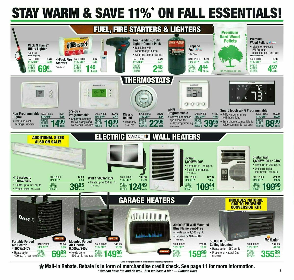 Menards Weekly Ad from September 20