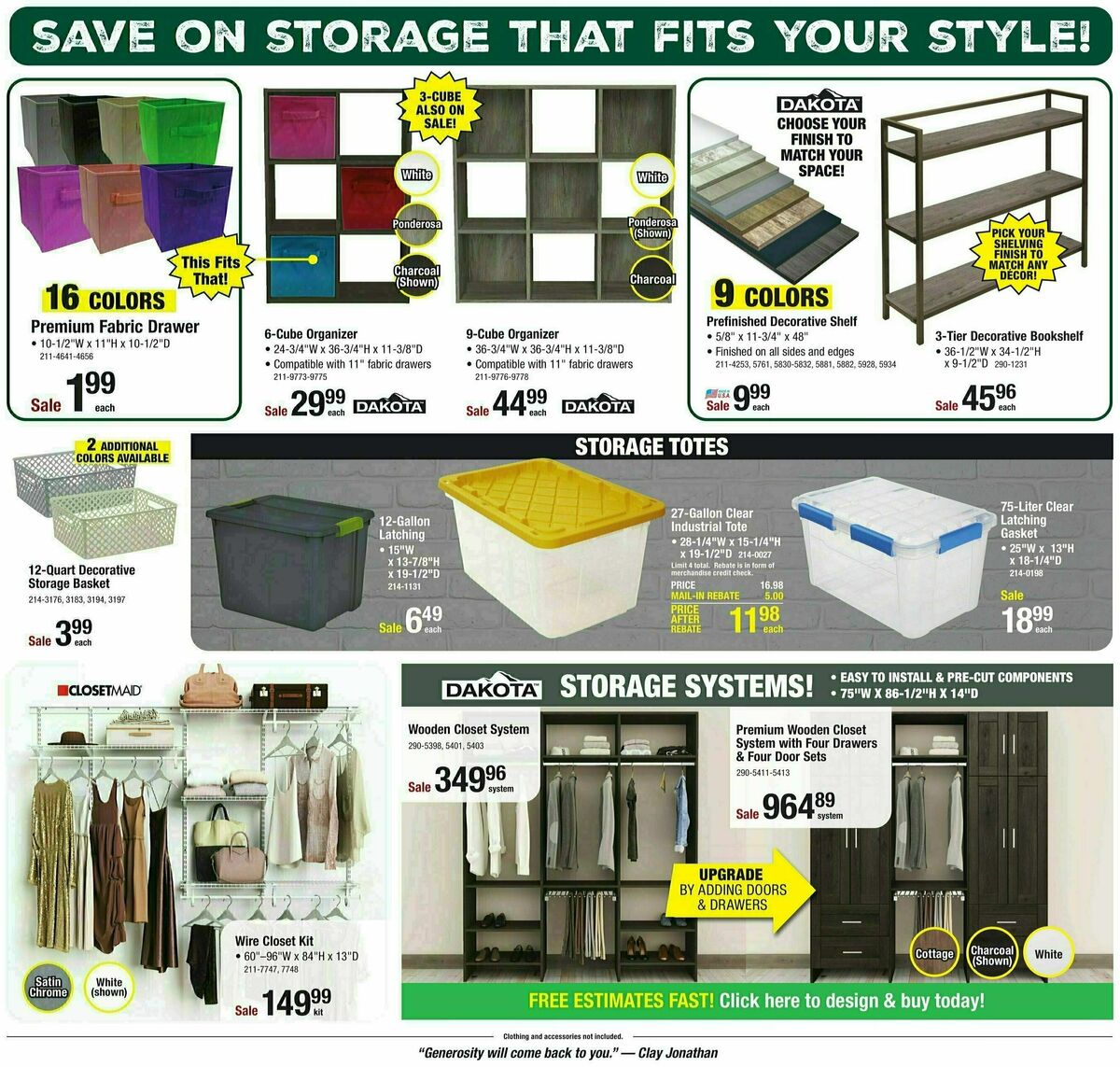 Menards Project Days Sale Weekly Ad from November 29