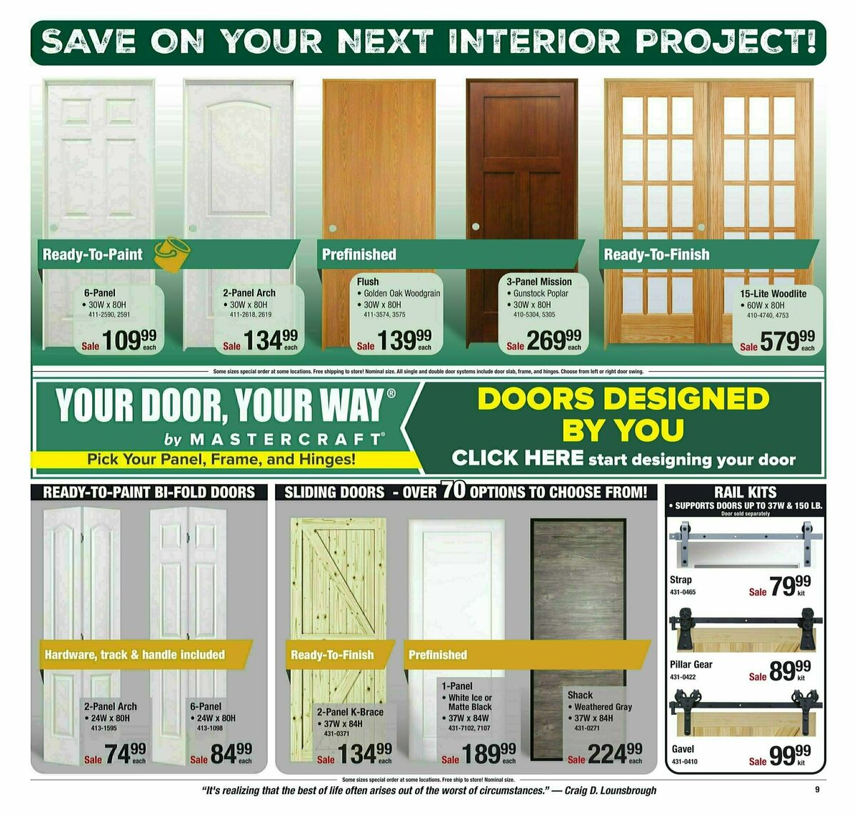 Menards Project Days Sale Weekly Ad from November 29