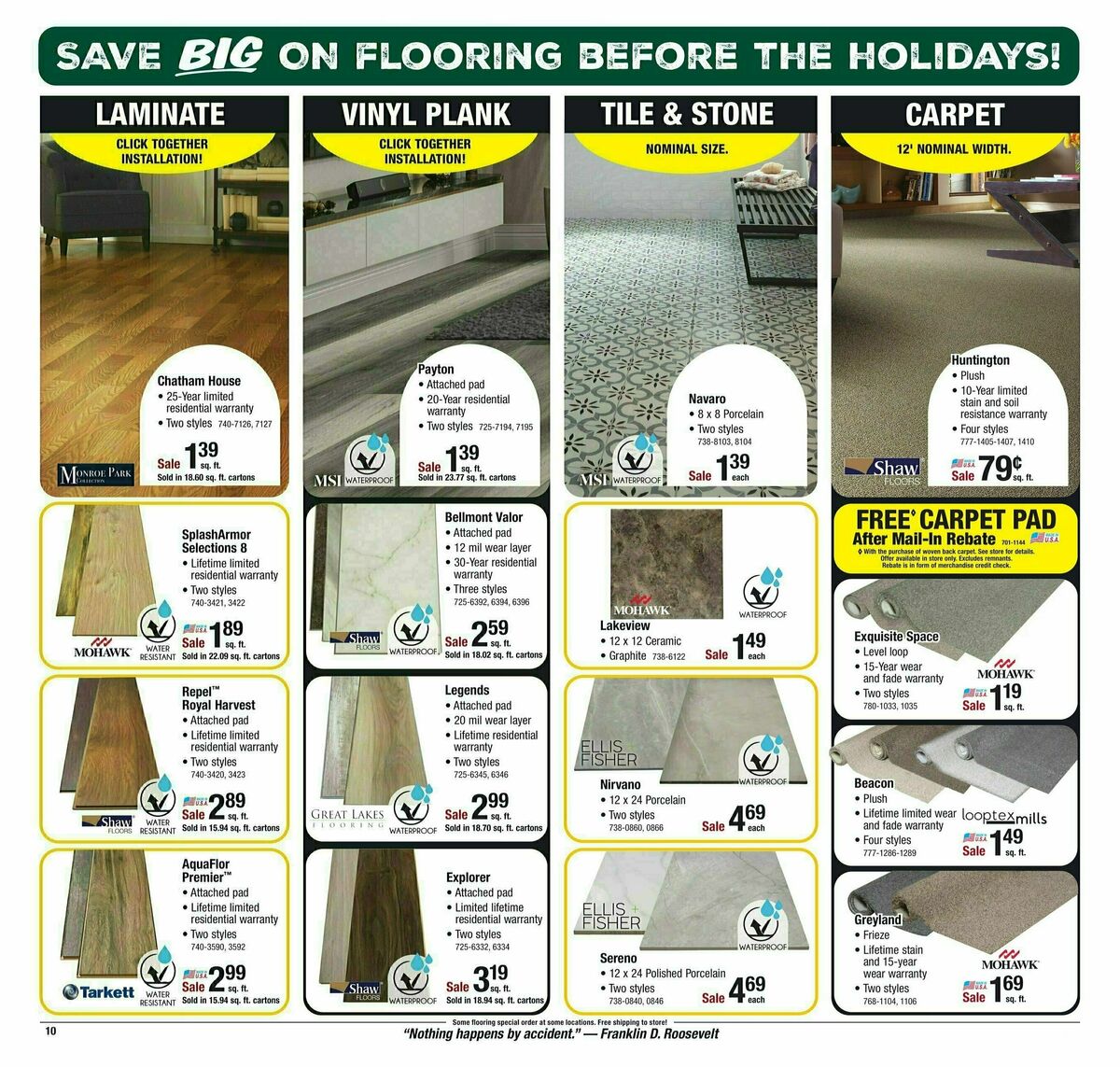 Menards Project Days Sale Weekly Ad from November 29