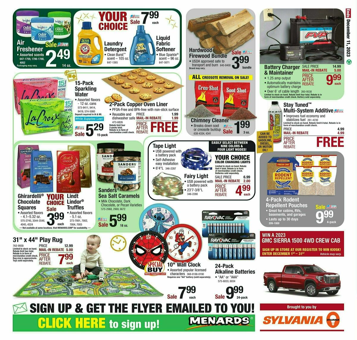 Menards Project Days Sale Weekly Ad from November 29