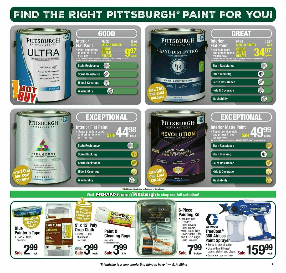 Menards Project Days Sale Weekly Ad from November 29