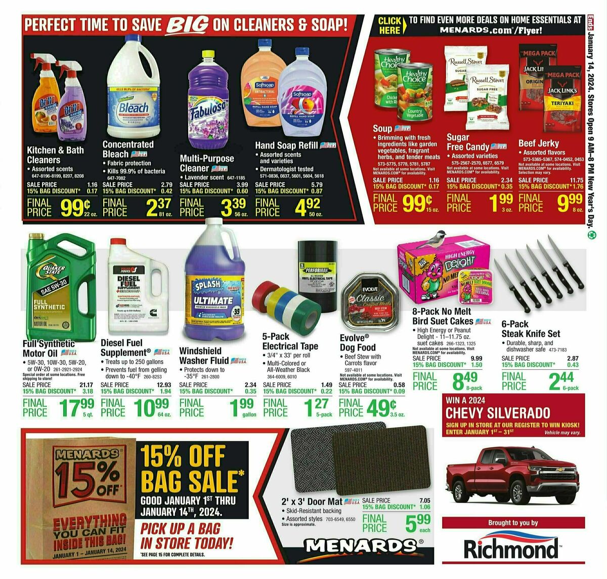 Menards Weekly Ad from January 1