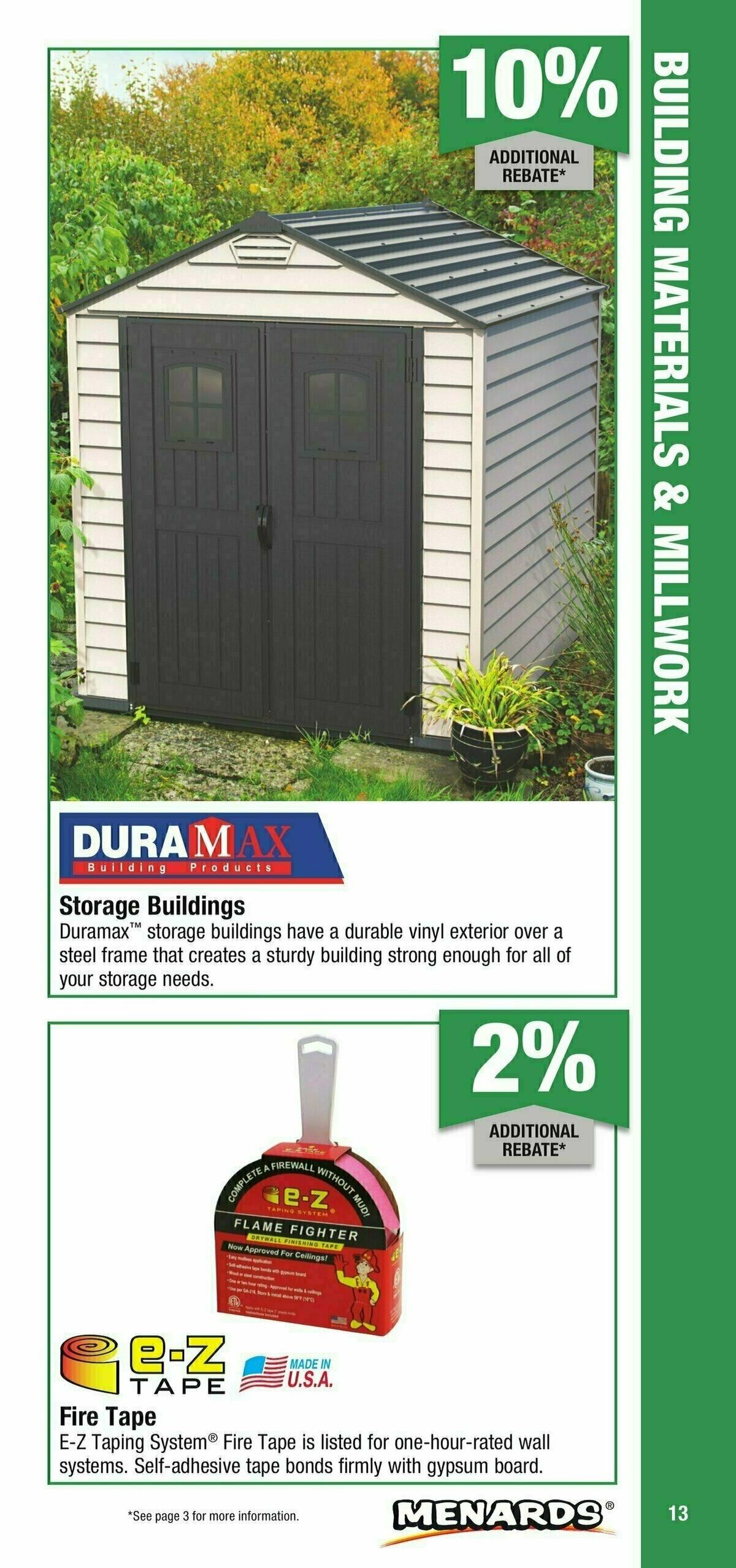 Menards Contractor Card Brochure Weekly Ad from January 1