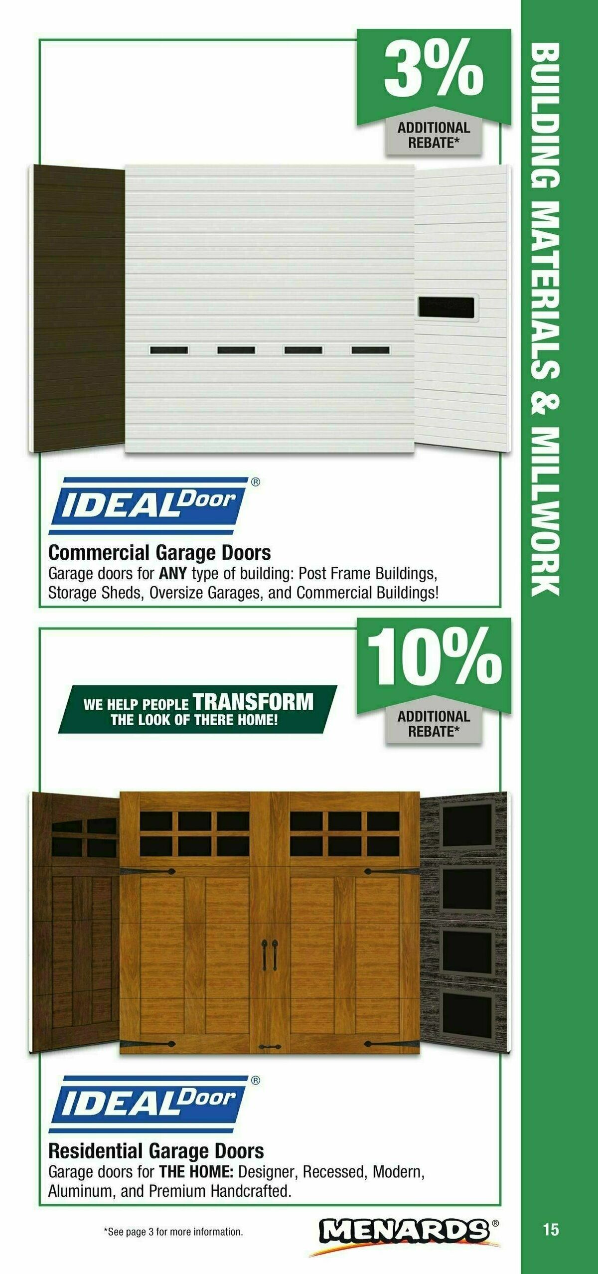 Menards Contractor Card Brochure Weekly Ad from January 1