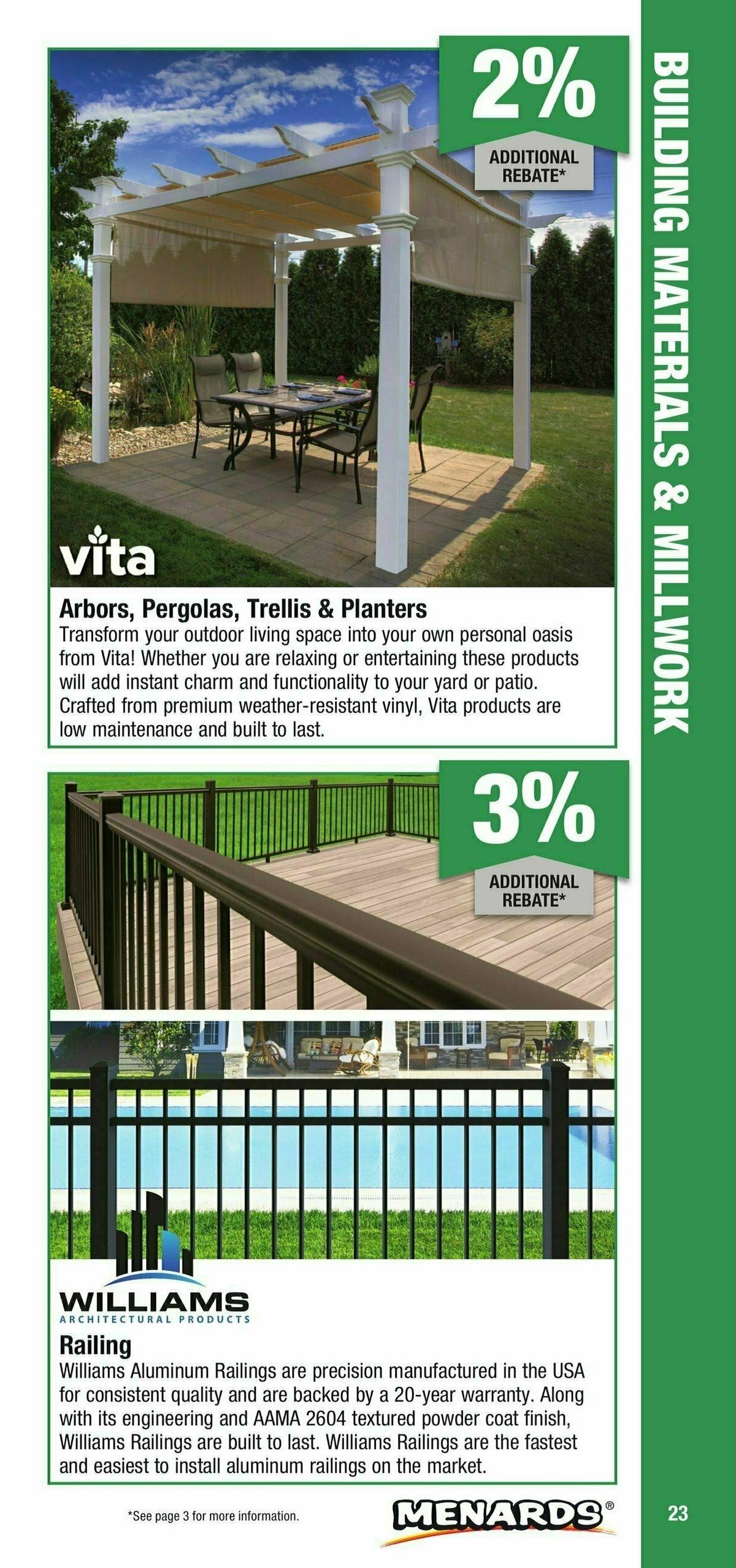 Menards Contractor Card Brochure Weekly Ad from January 1