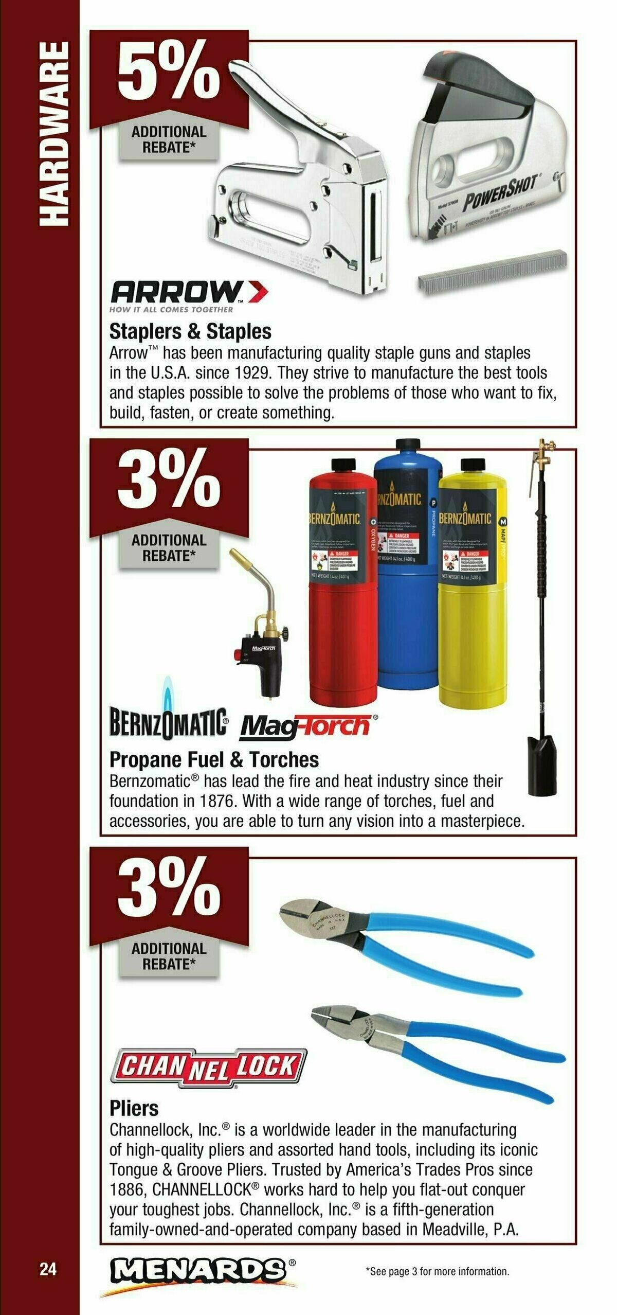 Menards Contractor Card Brochure Weekly Ad from January 1