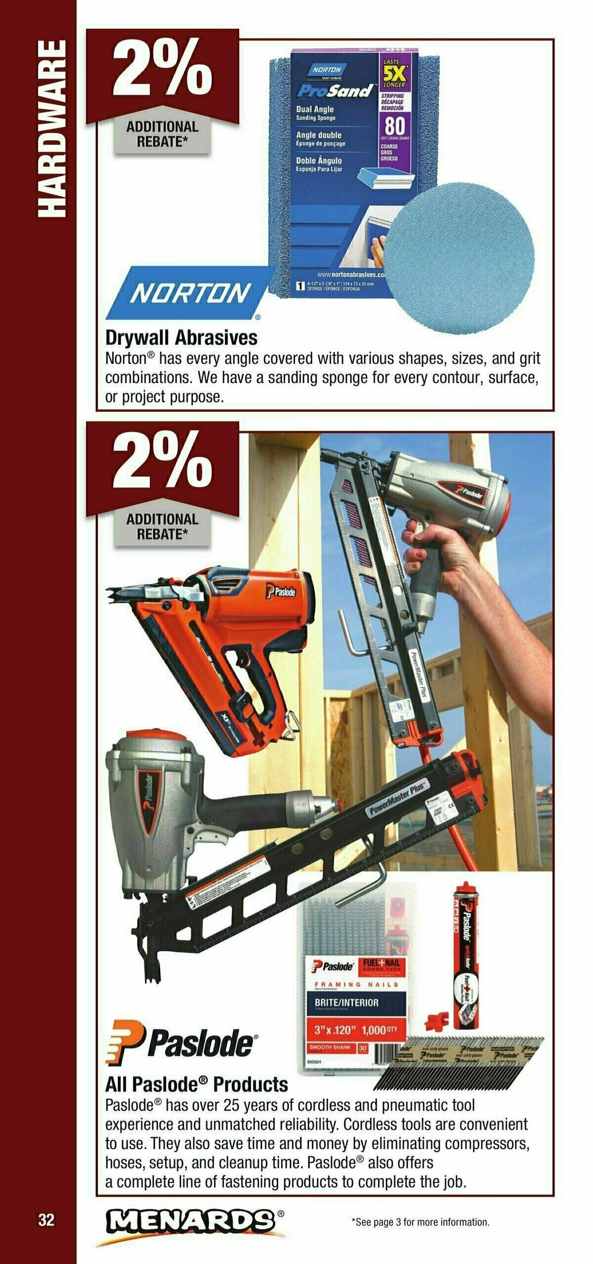 Menards Contractor Card Brochure Weekly Ad from January 1