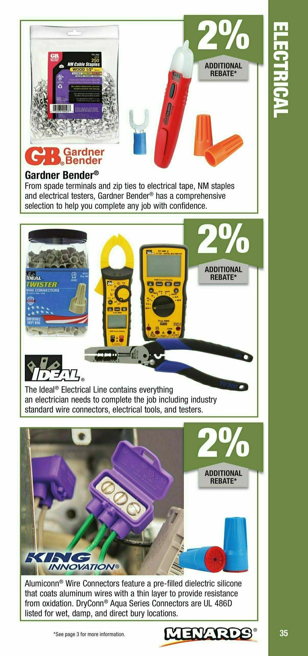 Menards Contractor Card Brochure Weekly Ad from January 1