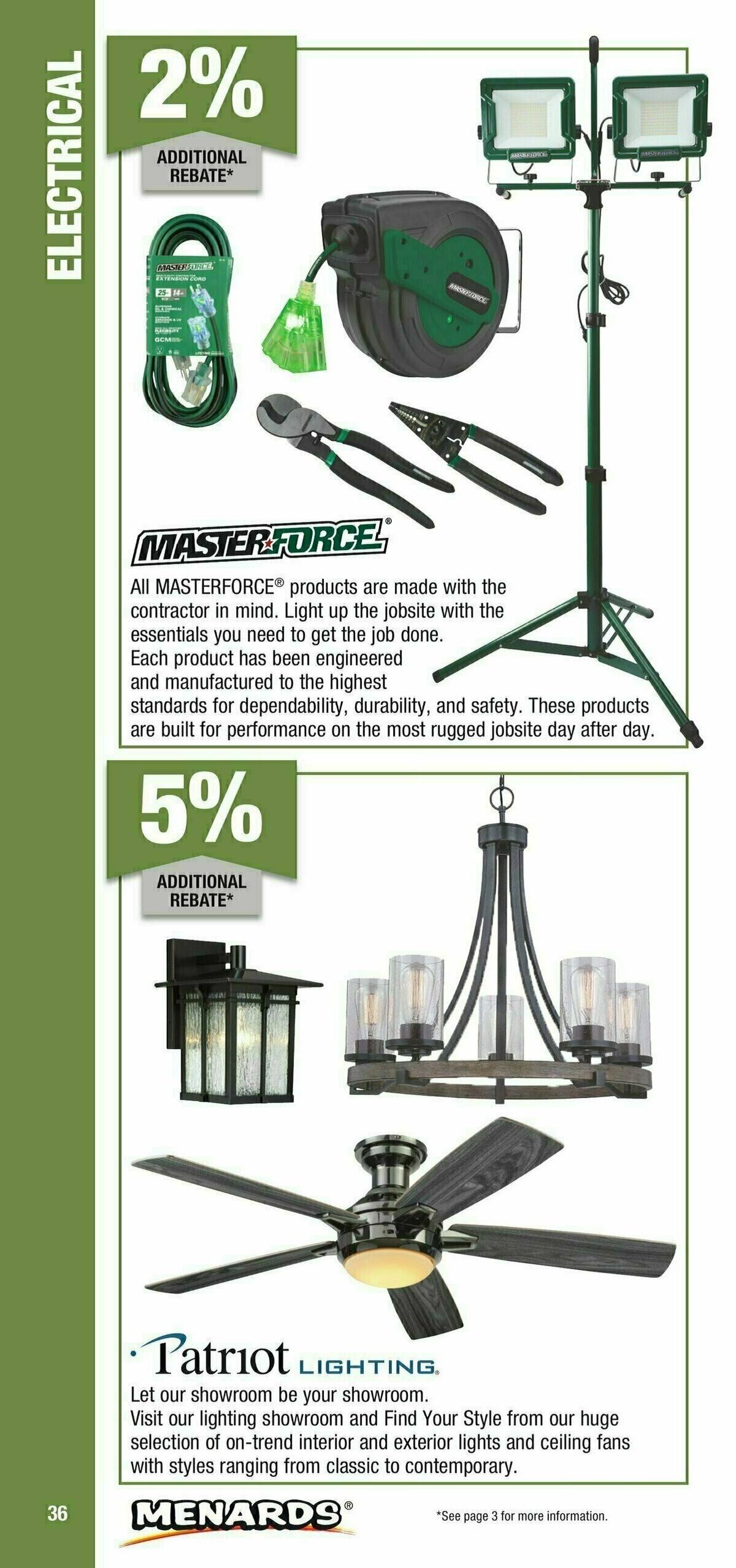 Menards Contractor Card Brochure Weekly Ad from January 1