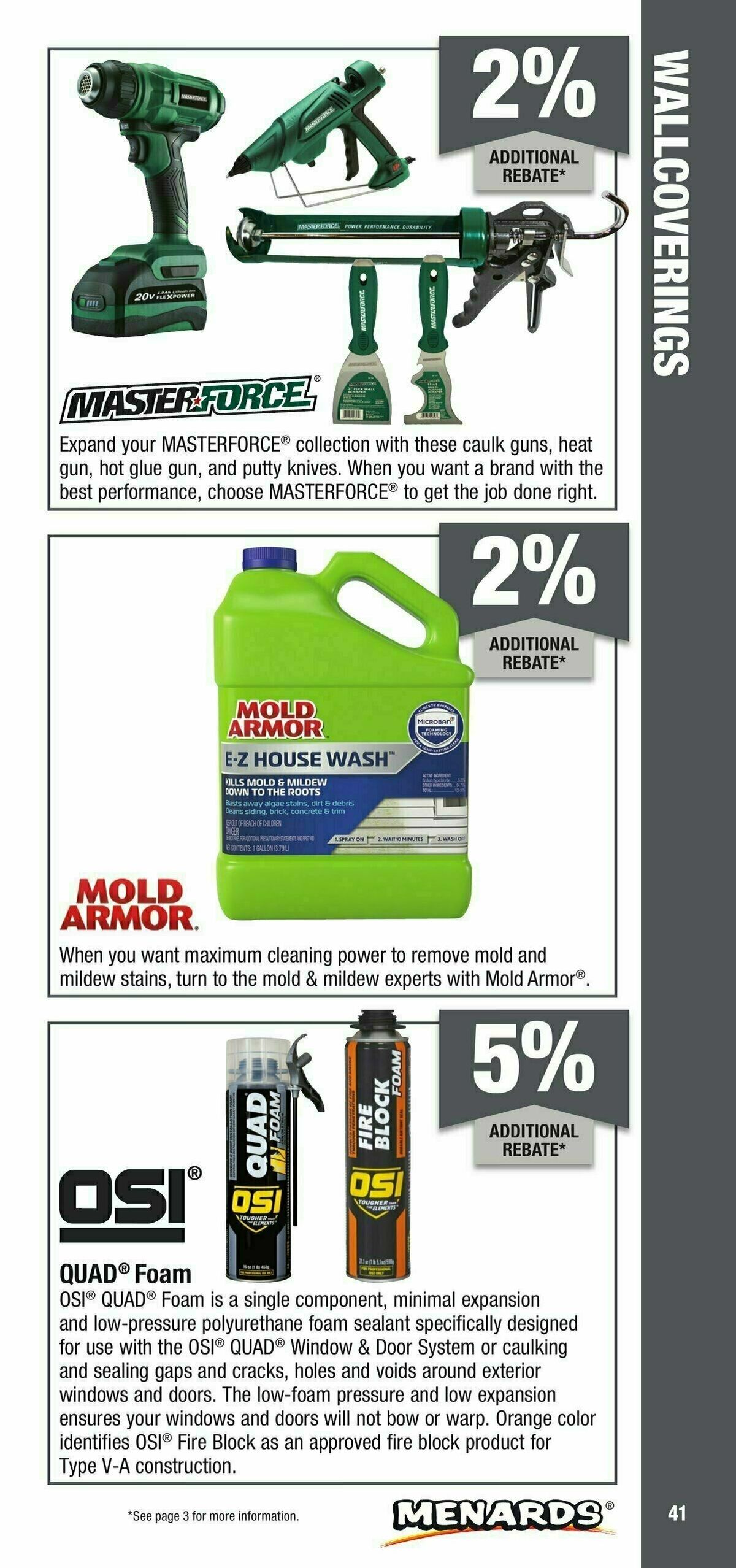 Menards Contractor Card Brochure Weekly Ad from January 1