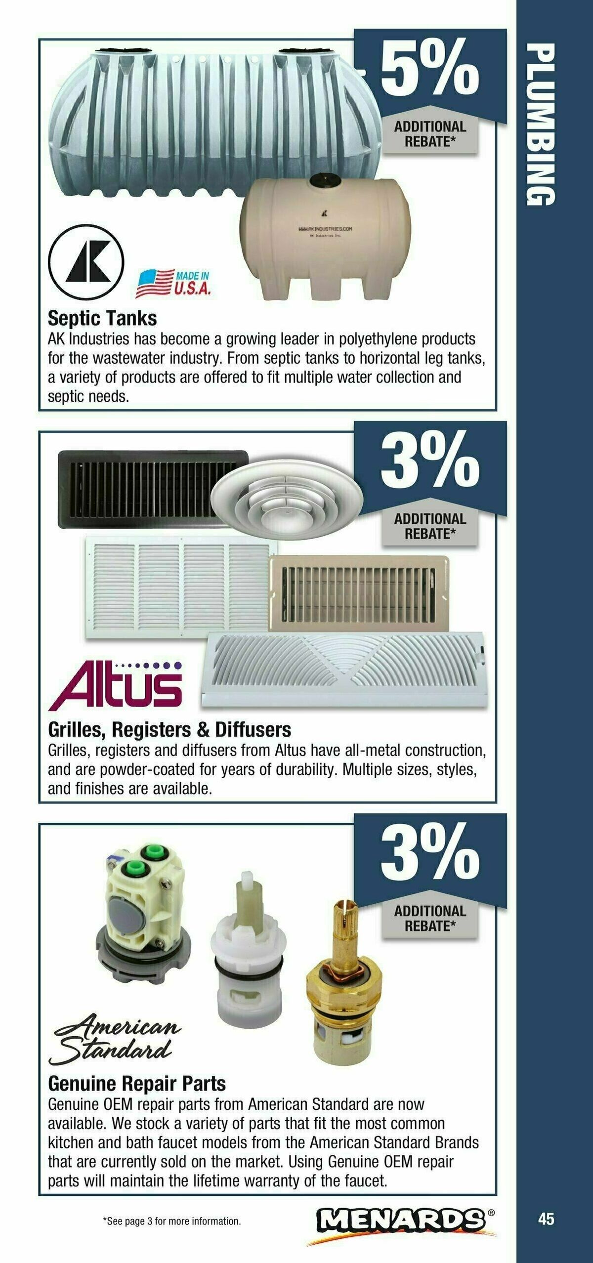 Menards Contractor Card Brochure Weekly Ad from January 1