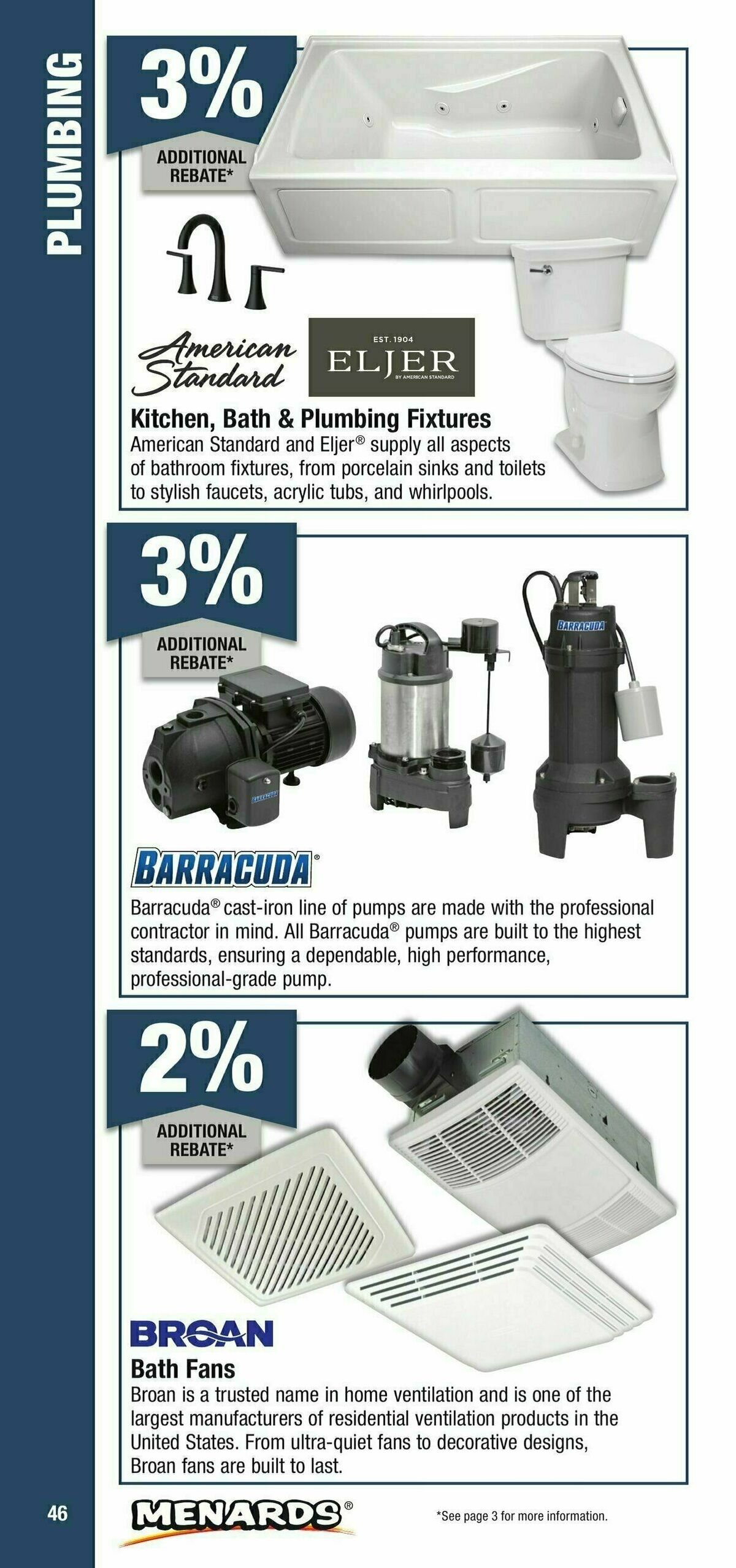 Menards Contractor Card Brochure Weekly Ad from January 1