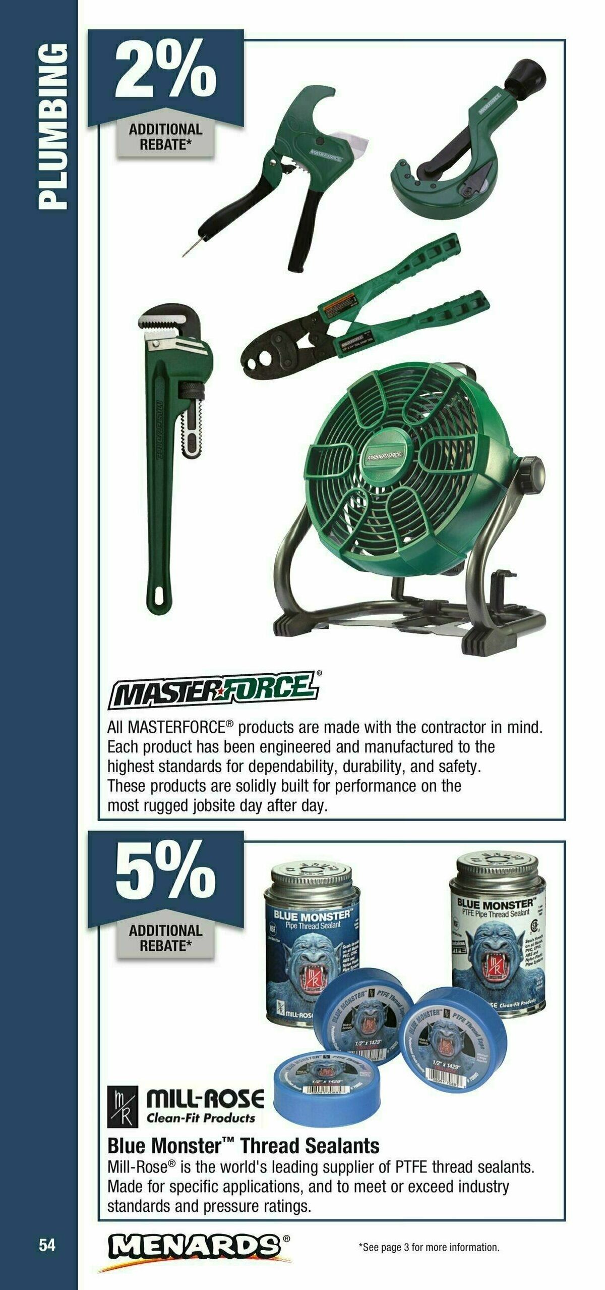 Menards Contractor Card Brochure Weekly Ad from January 1