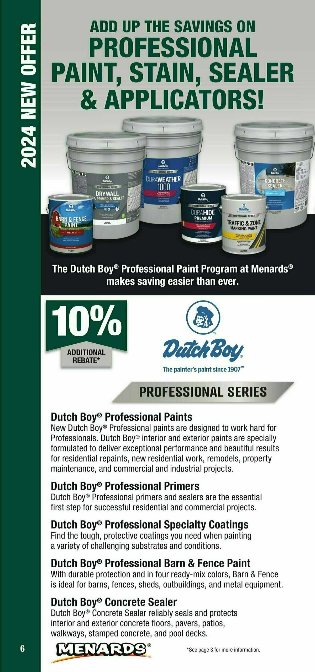 Menards Contractor Card Brochure Weekly Ad from January 1