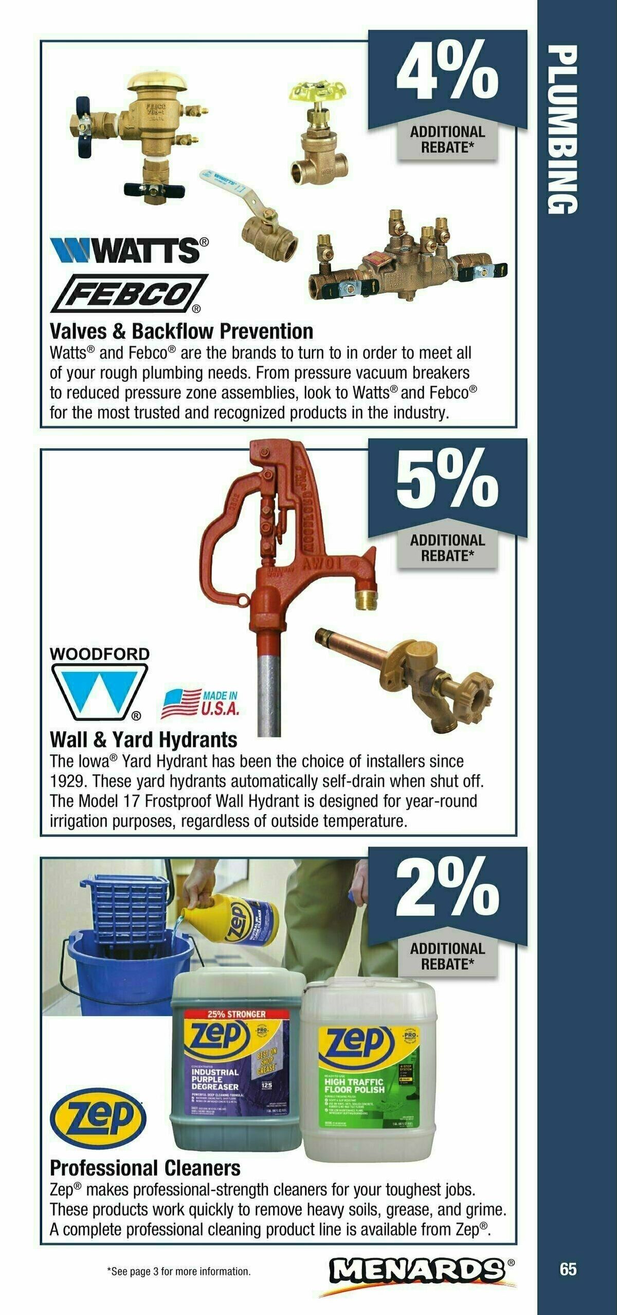 Menards Contractor Card Brochure Weekly Ad from January 1