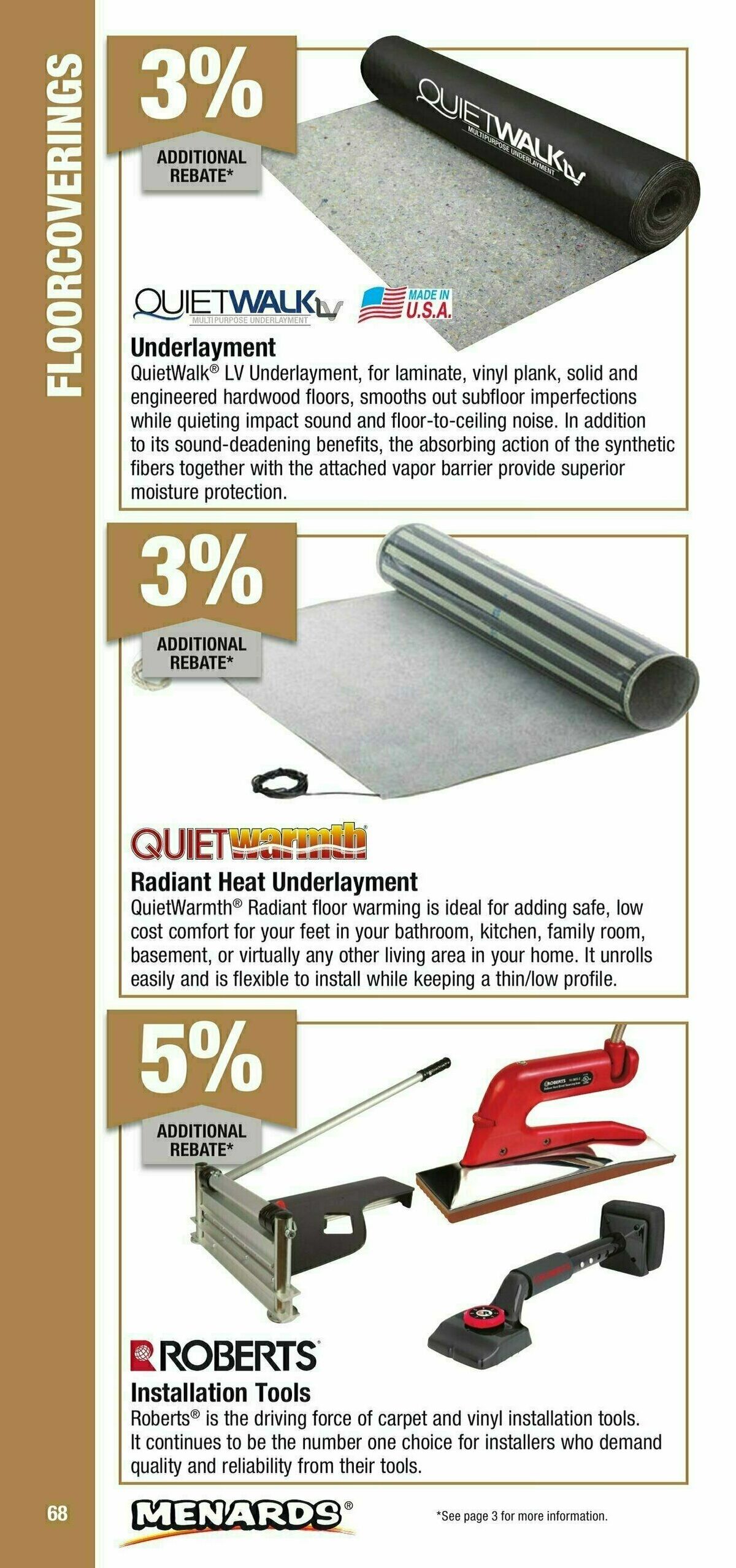 Menards Contractor Card Brochure Weekly Ad from January 1